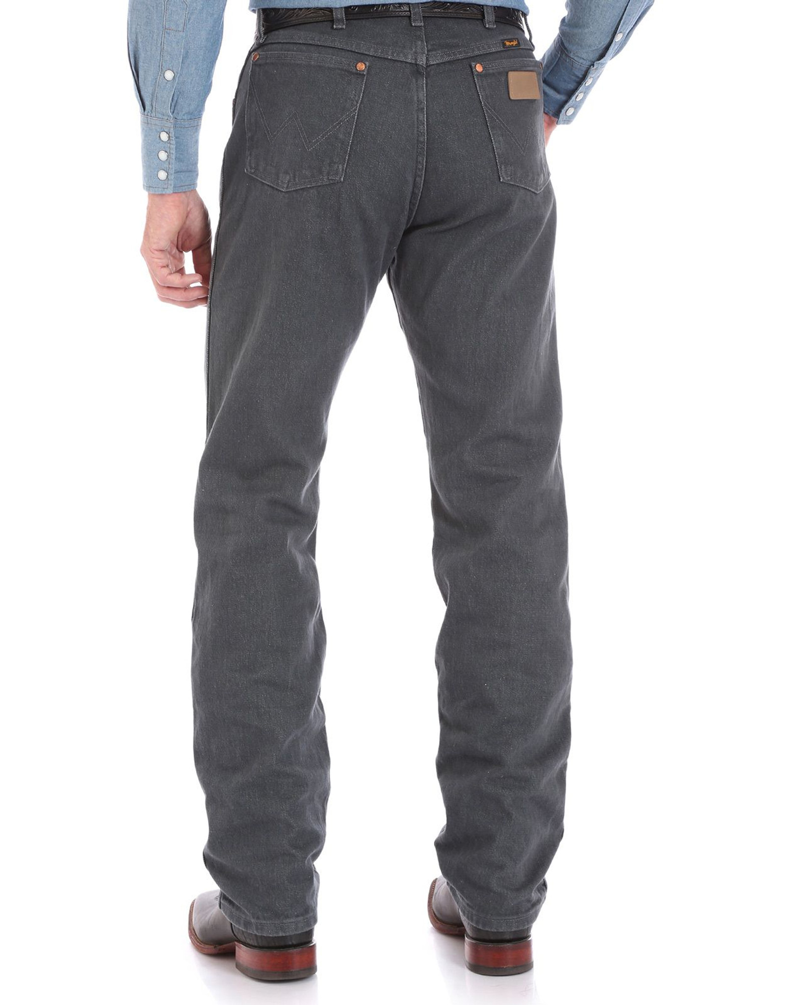 Wrangler Men's 13 Original High Rise Regular Fit Boot Cut Jeans - Prewashed Charcoal