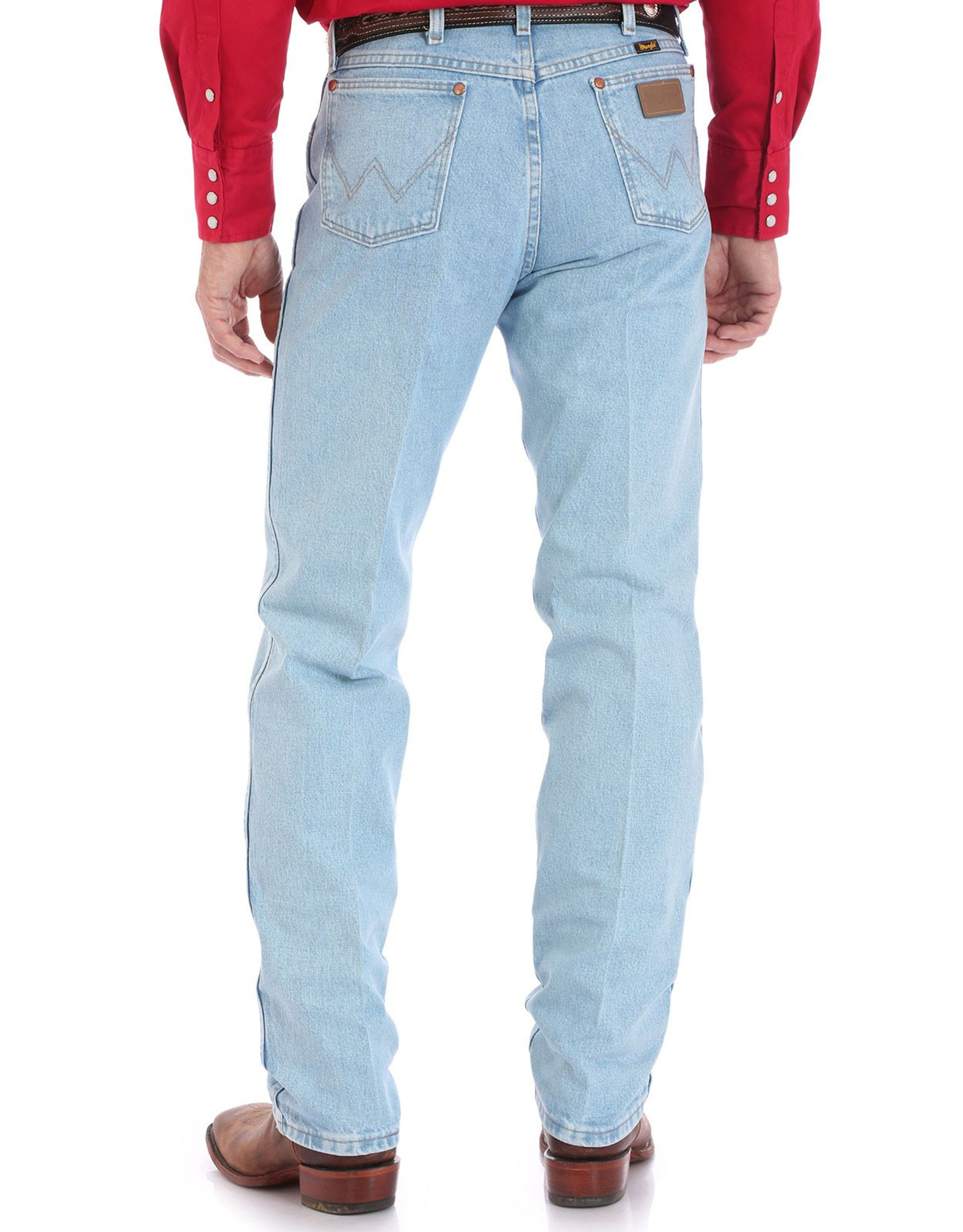 Wrangler Men's 13 Original High Rise Regular Fit Boot Cut Jeans - Bleach