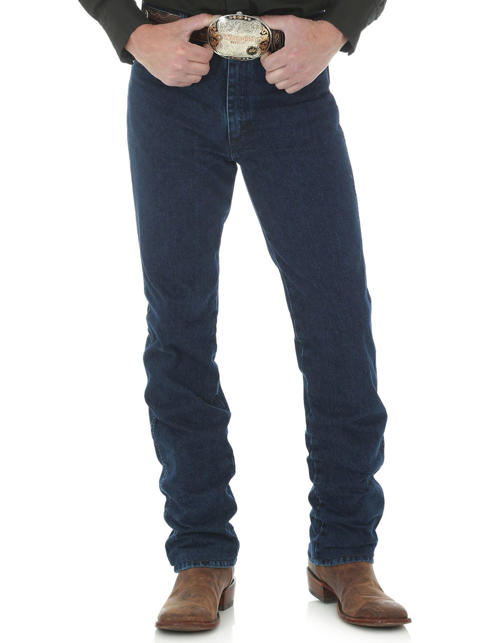 Wrangler Men's 936 Slim High Rise Slim Fit Boot Cut Jeans - Dark Stone