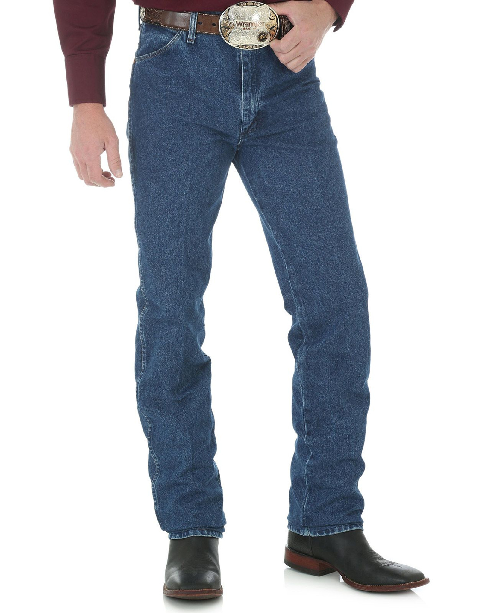 Wrangler Men's 936 Slim High Rise Slim Fit Tapered Leg Jeans - Stonewashed