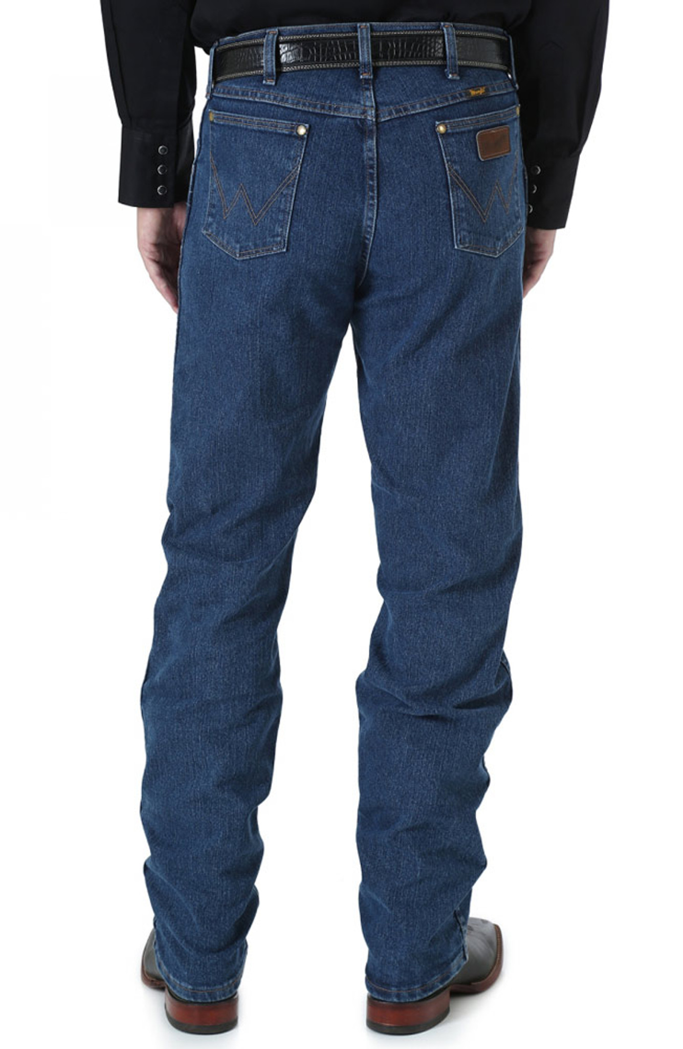 Wrangler Men's 47 Regular Advanced Comfort Stretch Mid Rise Regular Fit Tapered Leg Jeans - Mid Stone