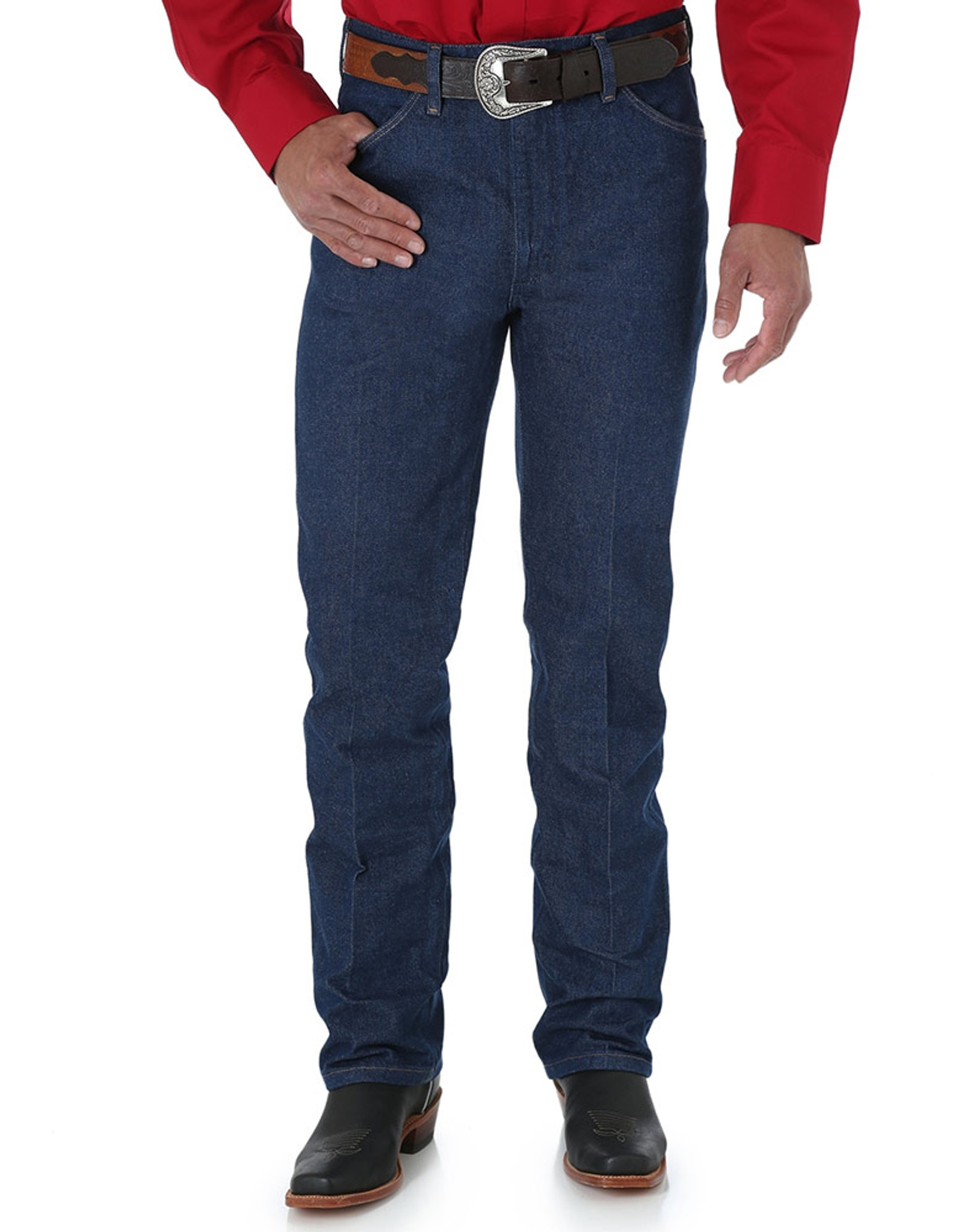 Wrangler Men's 936 Slim High Rise Slim Fit Tapered Leg Jeans - Rigid Indigo