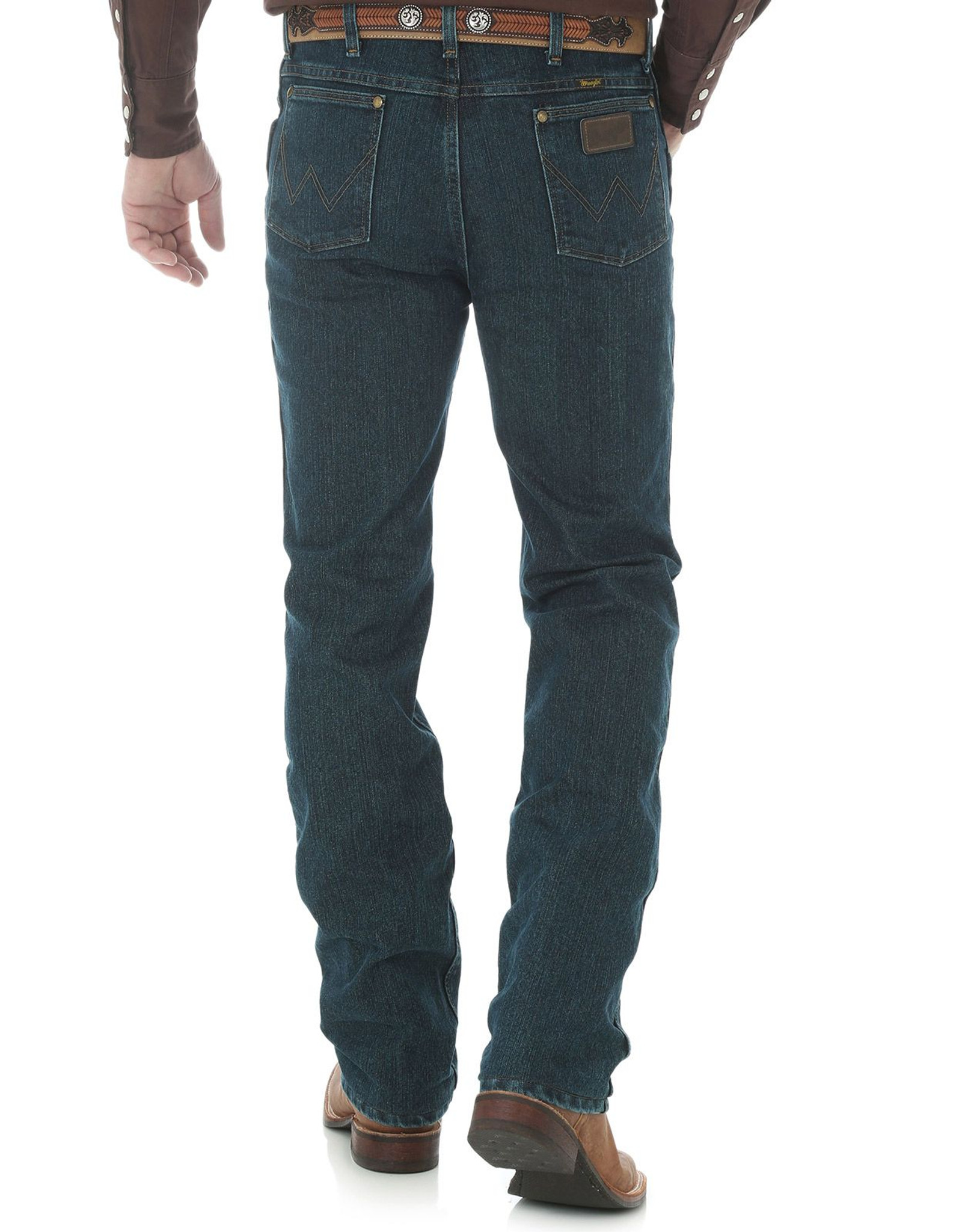 Wrangler 36 Slim Fit Dark Wash Jeans for Men from Langston's