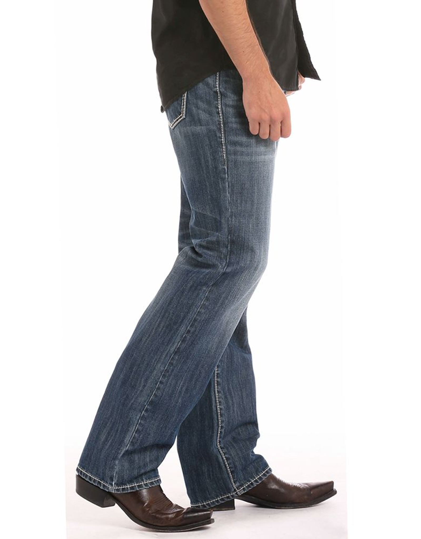 Men's Relaxed Fit Double Barrel Straight Leg Jeans - Rock and Roll Denim