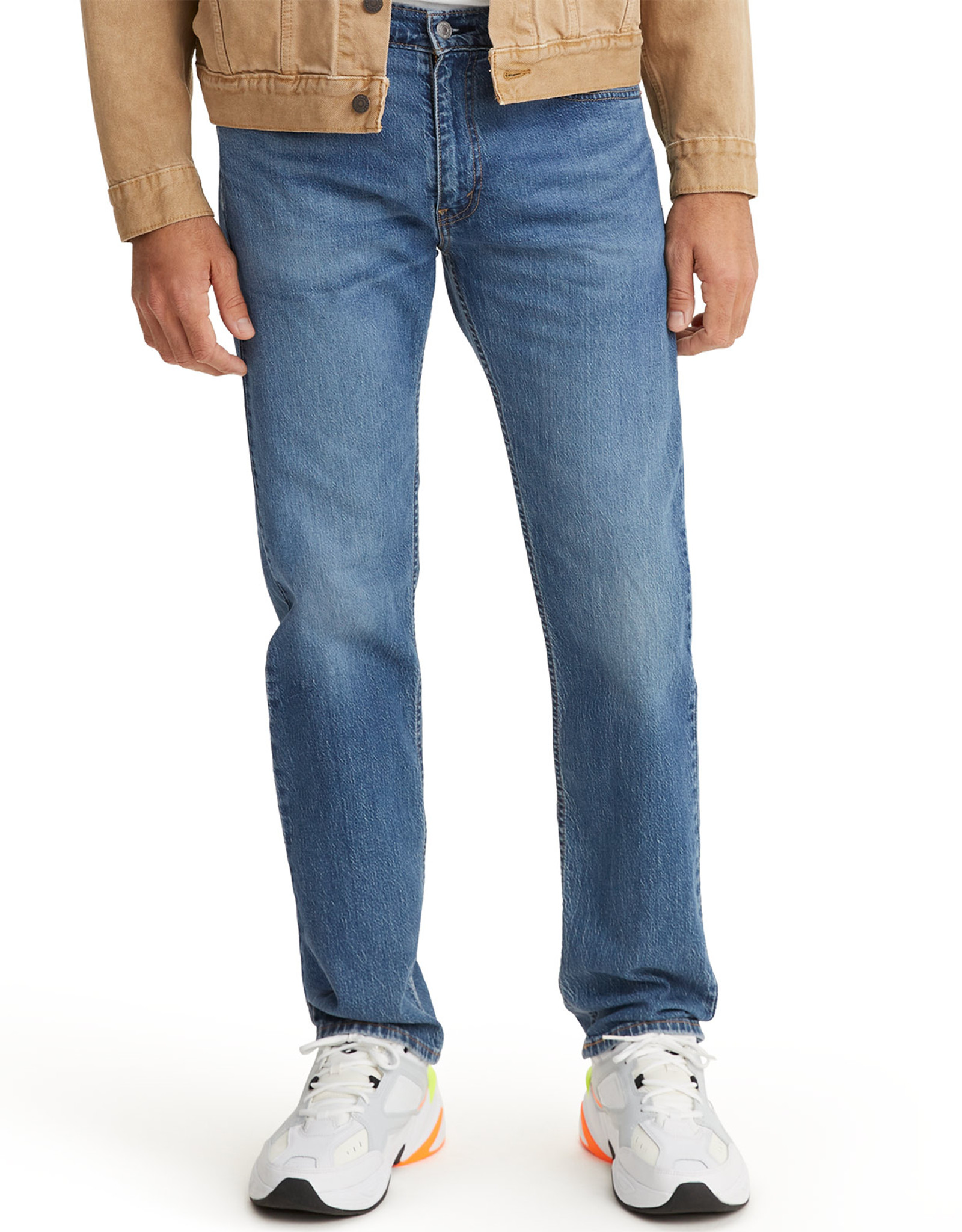 Levi's Men's 505 Regular Stretch Mid Rise Regular Fit Straight Leg Jeans -  Fremont Drop Shot