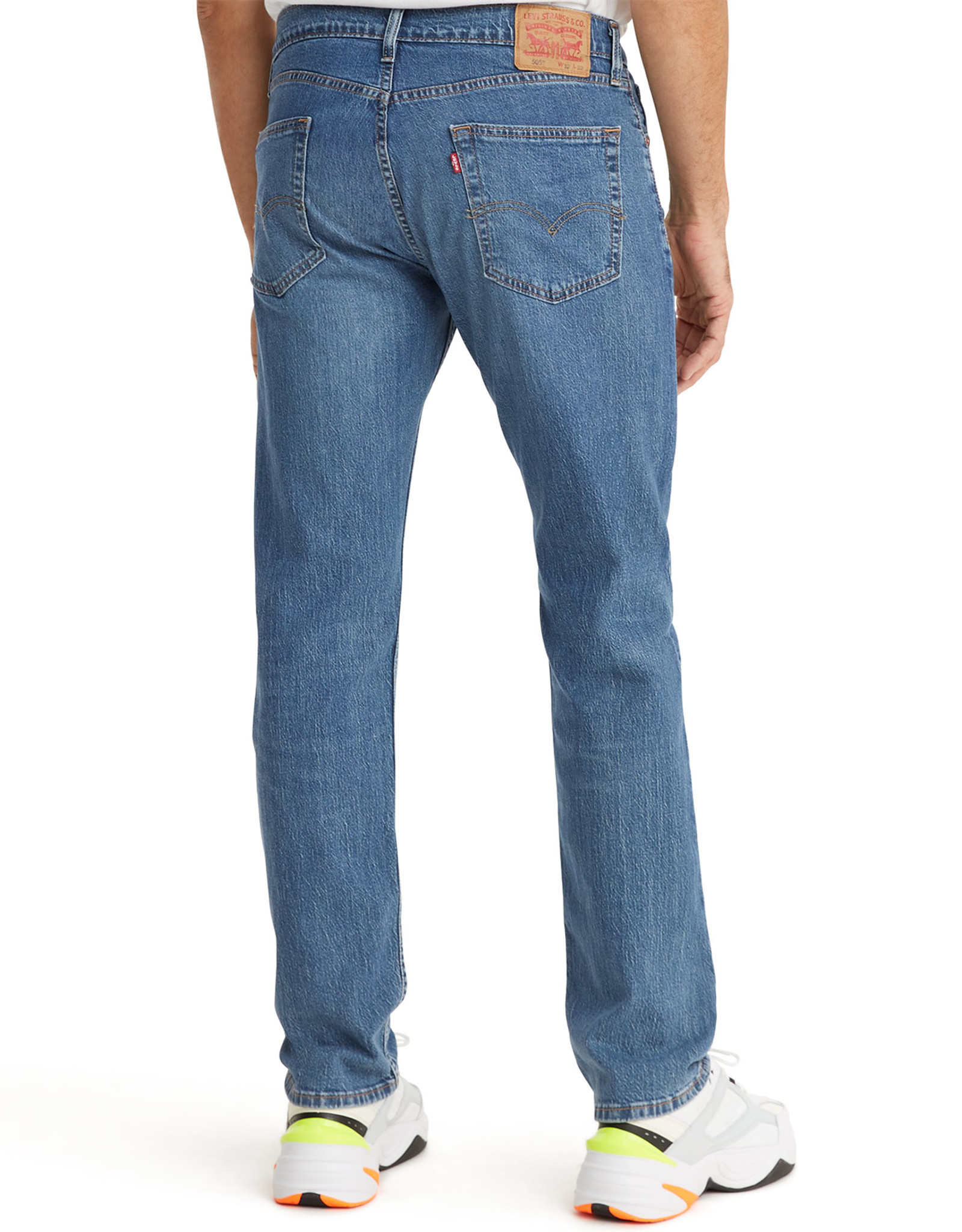 Levi's Men's 505 Regular Stretch Mid Rise Regular Fit Straight Leg Jeans -  Fremont Drop Shot (Big & Tall) (Closeout)