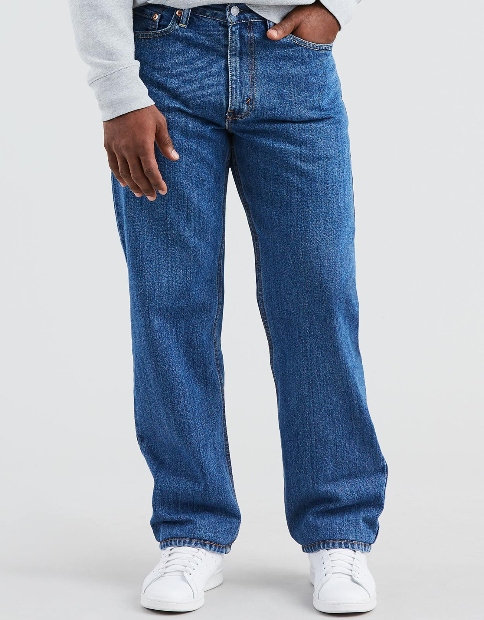 Levi's Men's 550 Relaxed Mid Rise Relaxed Fit Tapered Leg Jeans - Medium  Stonewash (Big & Tall)