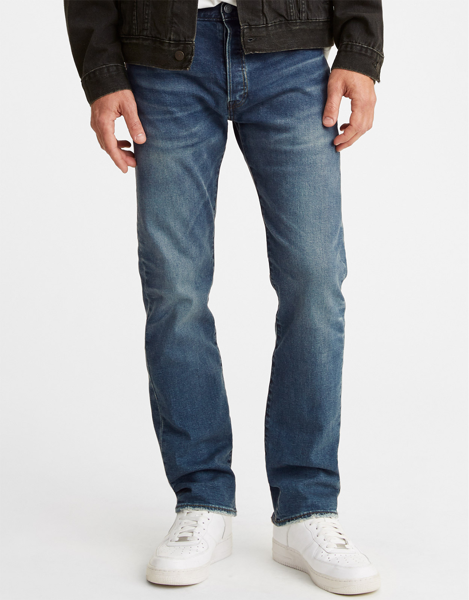 Levi's Men's 501 Original Stretch Mid Rise Regular Fit Straight