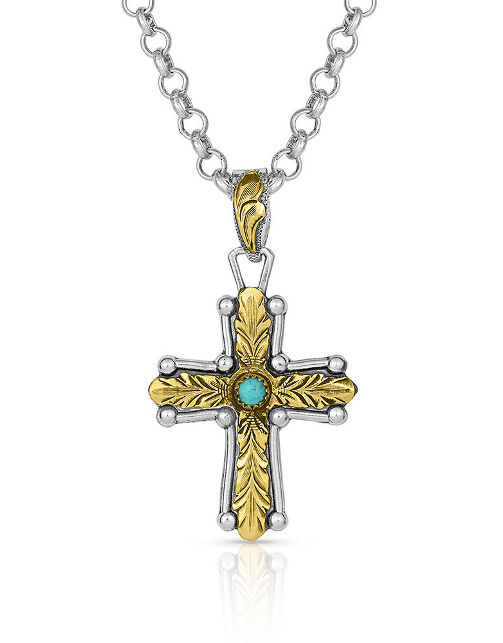 Montana Silversmiths At the Center of Faith Cross Necklace