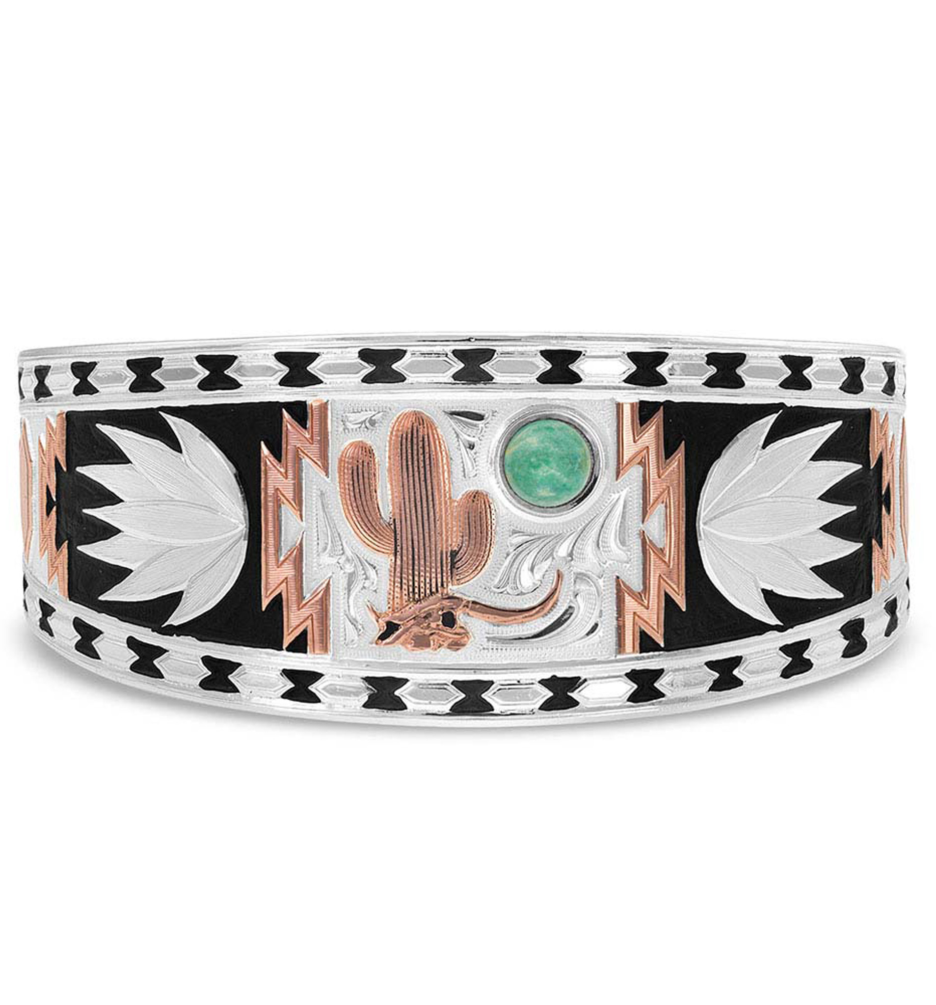 Montana Silversmiths Women's Desert Serenade Cactus Cuff Bracelet - Silver  - Langstons