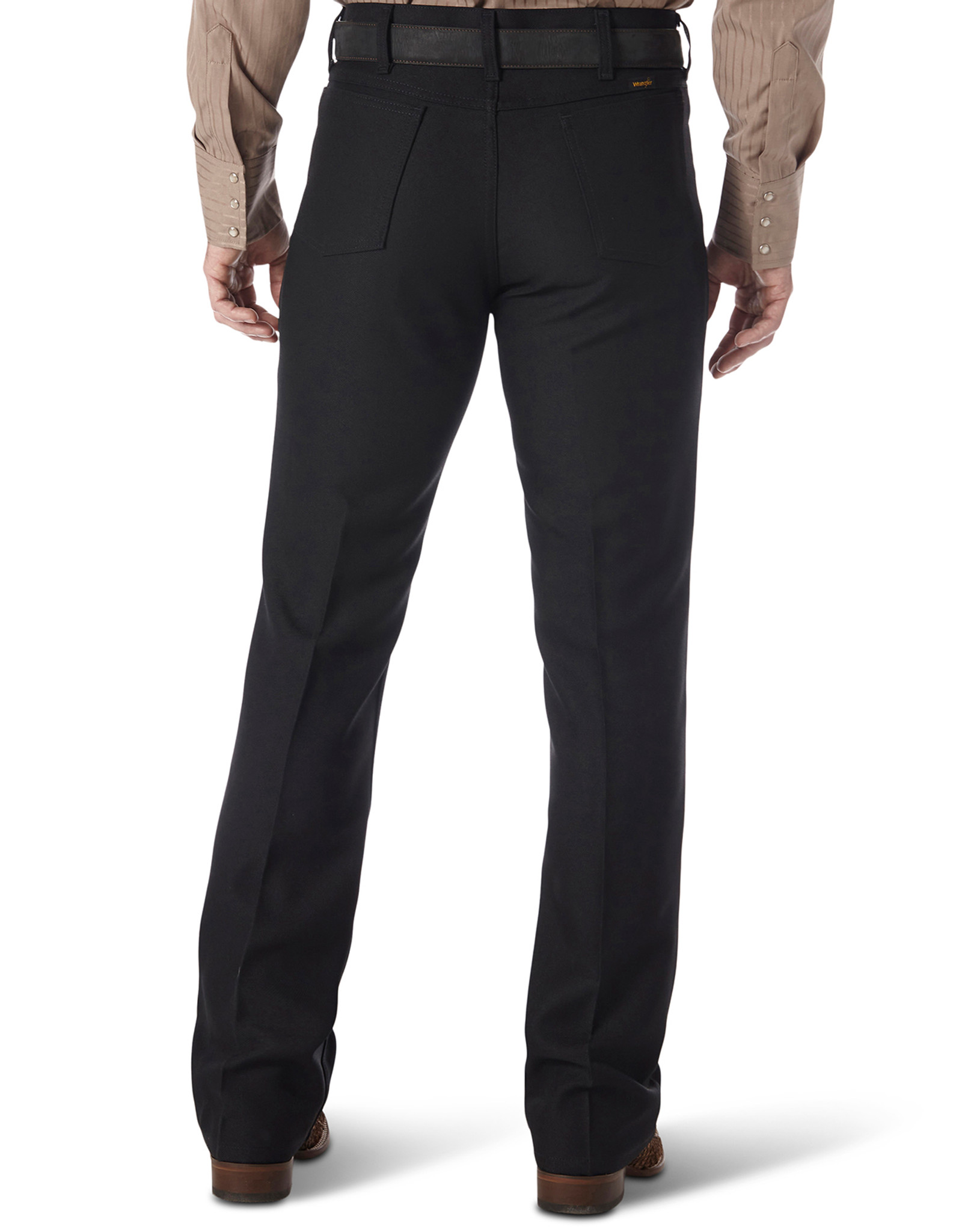 Wrangler Men's Wrancher High Rise Regular Fit Boot Cut Pant - Black