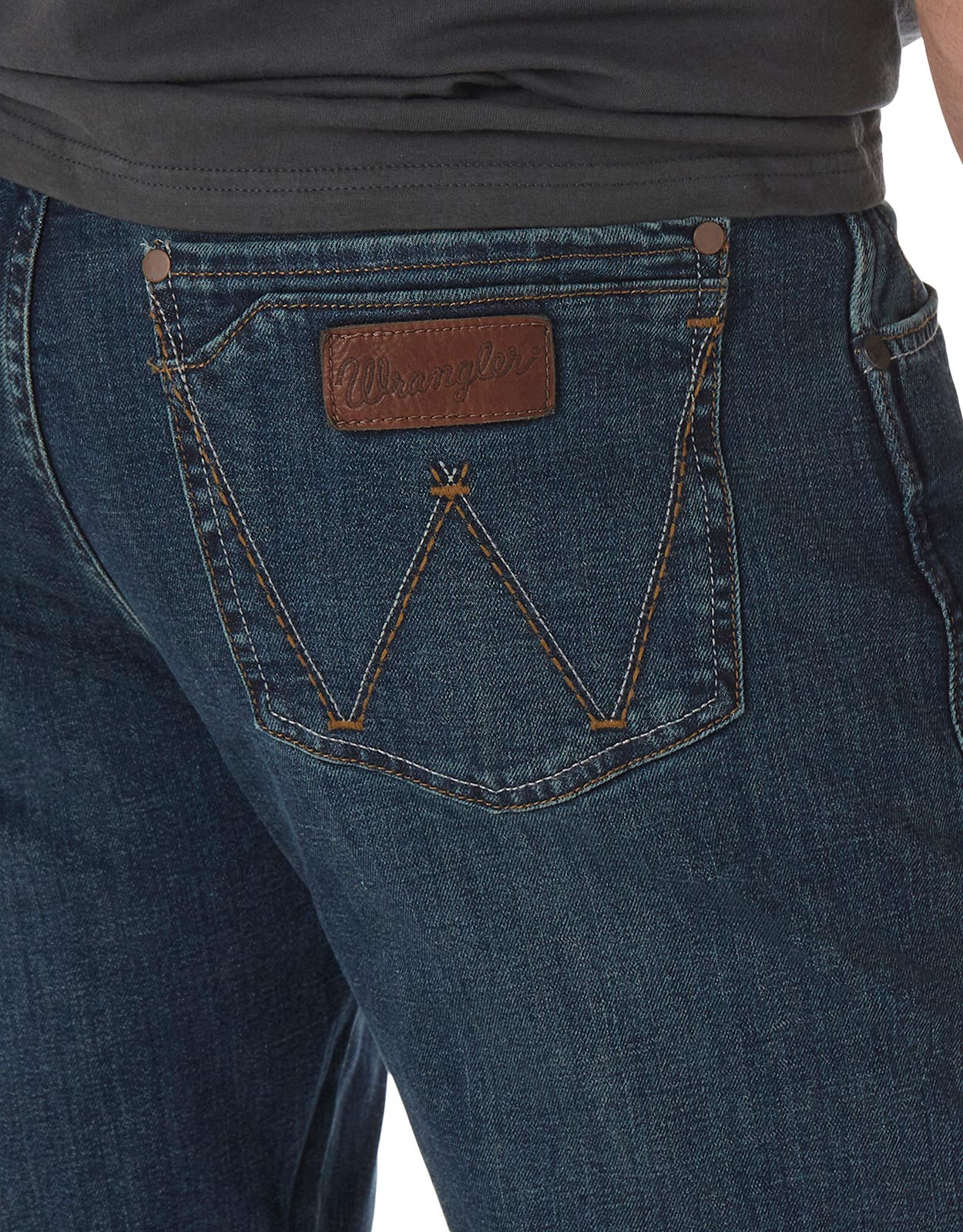 Wrangler Men's Retro Stretch Low Rise Slim Fit Straight Leg Jeans