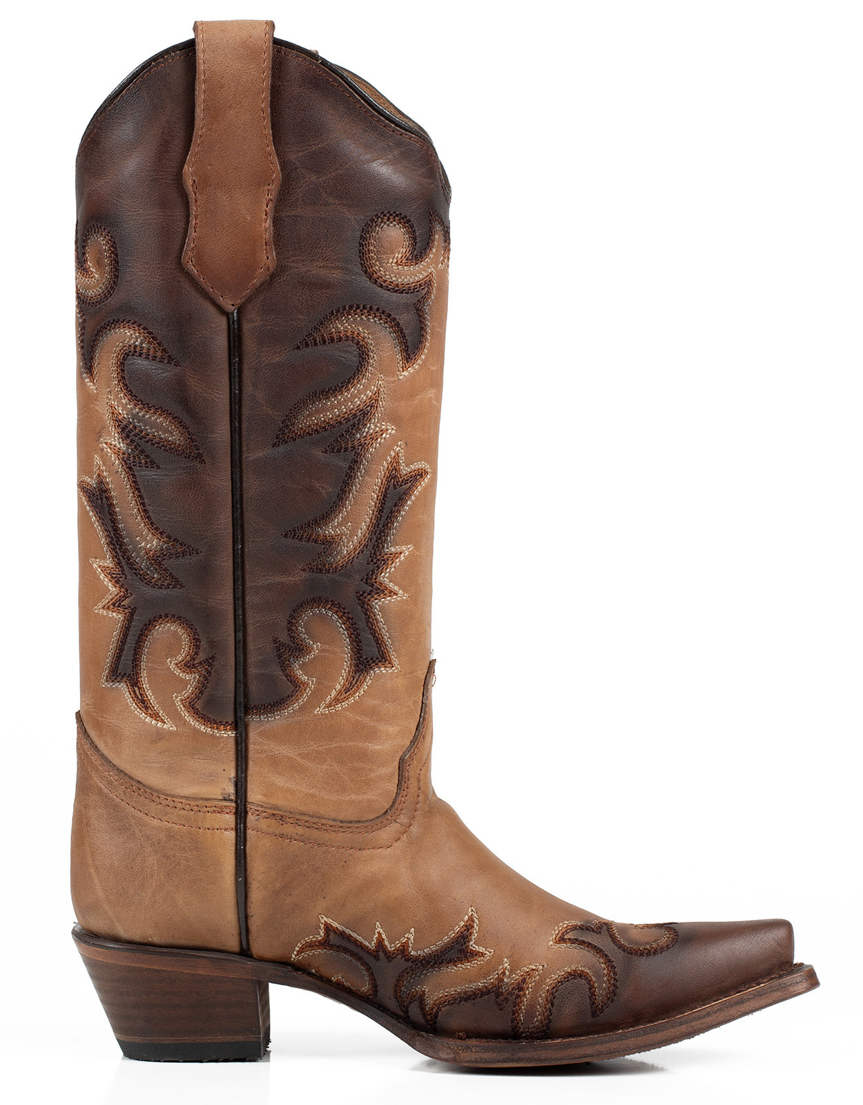 Circle G Women's Shedron 13" Snip Toe Boots - Tan/Brown (Closeout)