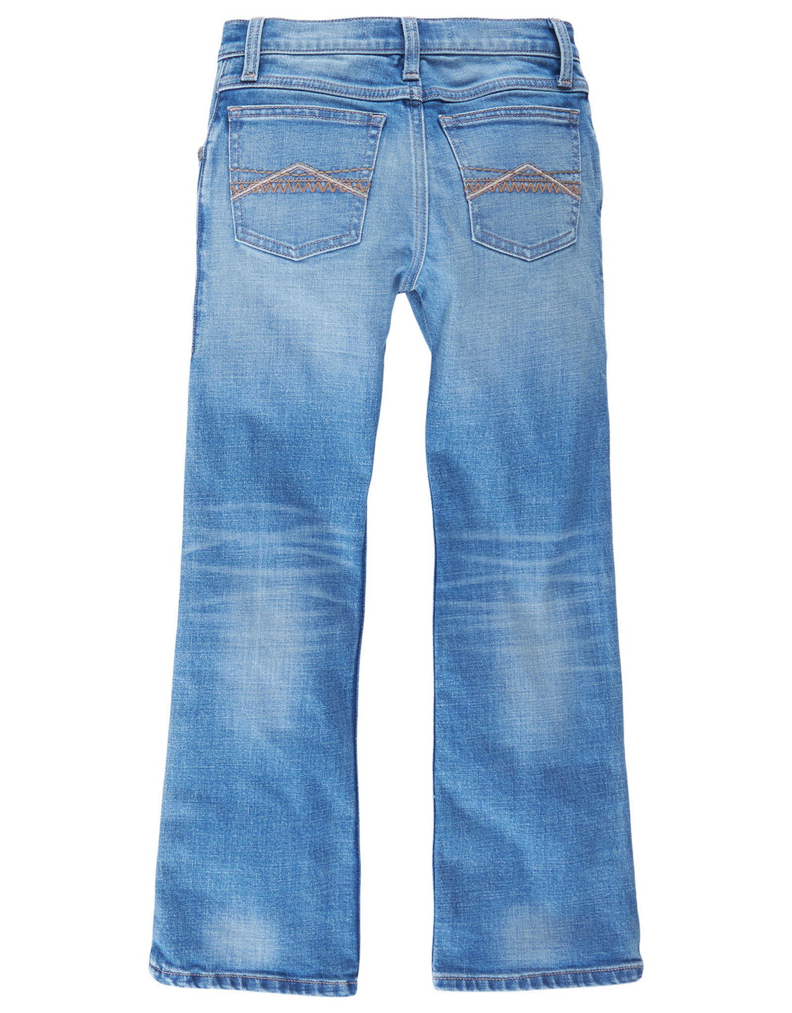 Wrangler Boys' 42 Vintage Stretch Low Rise Slim Fit Boot Cut Jeans (Sizes 1T-20) - Harness (Closeout)
