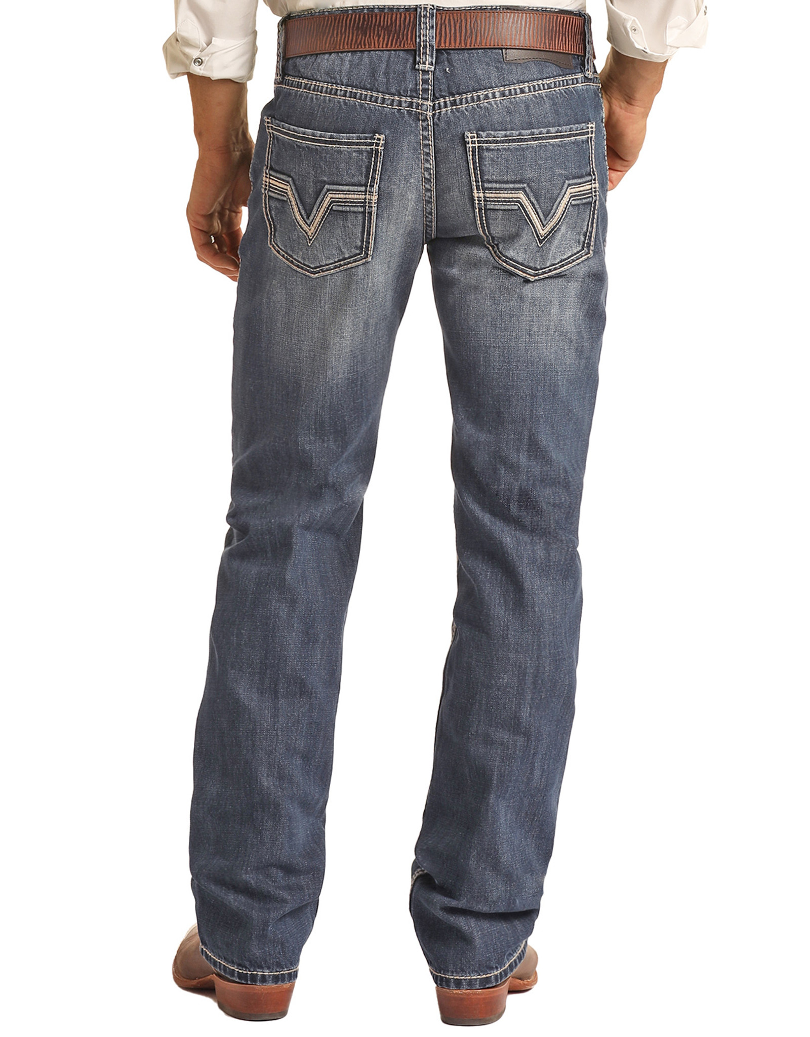 Rock & Roll Denim Men's Pistol Vintage Med Stretch Straight Jeans - Country  Outfitter