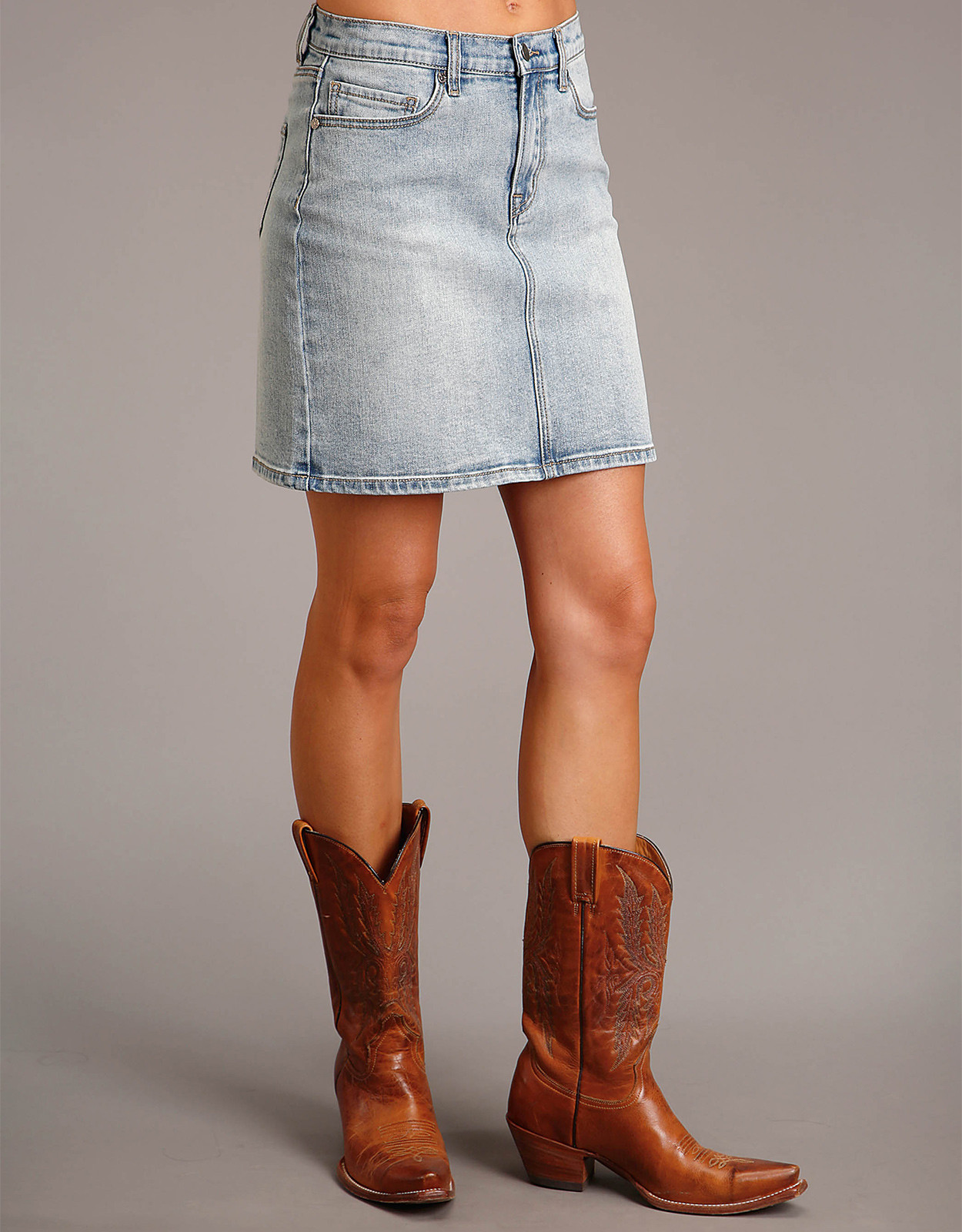 Stetson Women's Stretch Denim Skirt - Blue (Closeout) - Langstons