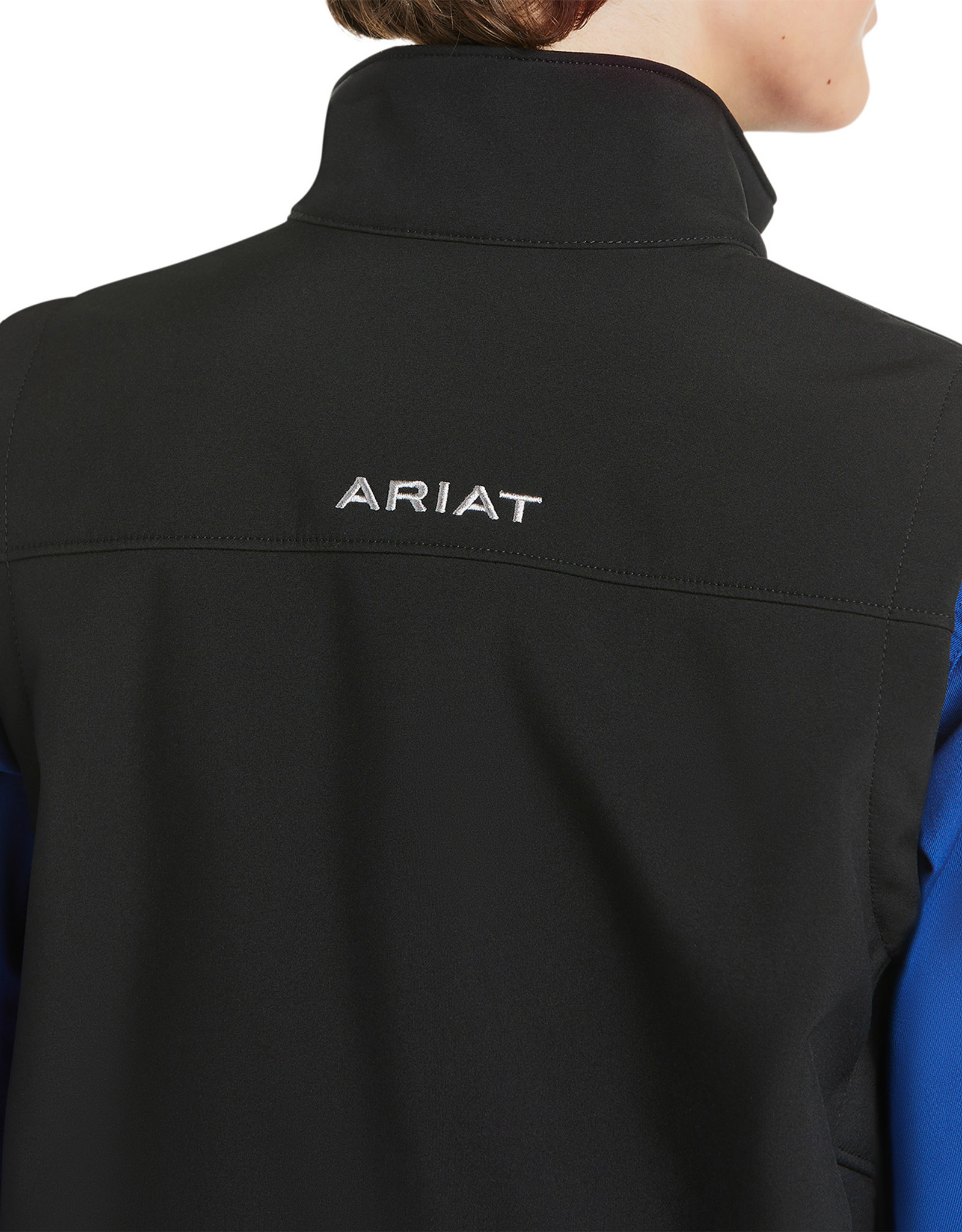 Ariat Boys' Vernon 2.0 Softshell Solid Zip Vest - Black