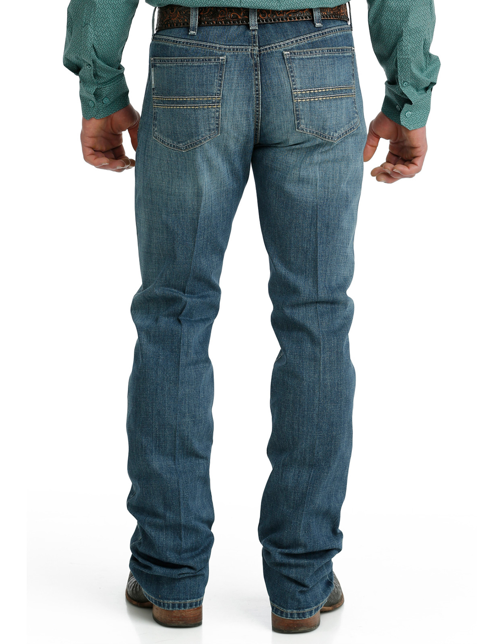 Cinch Men's Silver Label Mid Rise Stretch Slim Fit Straight Leg Jeans ...