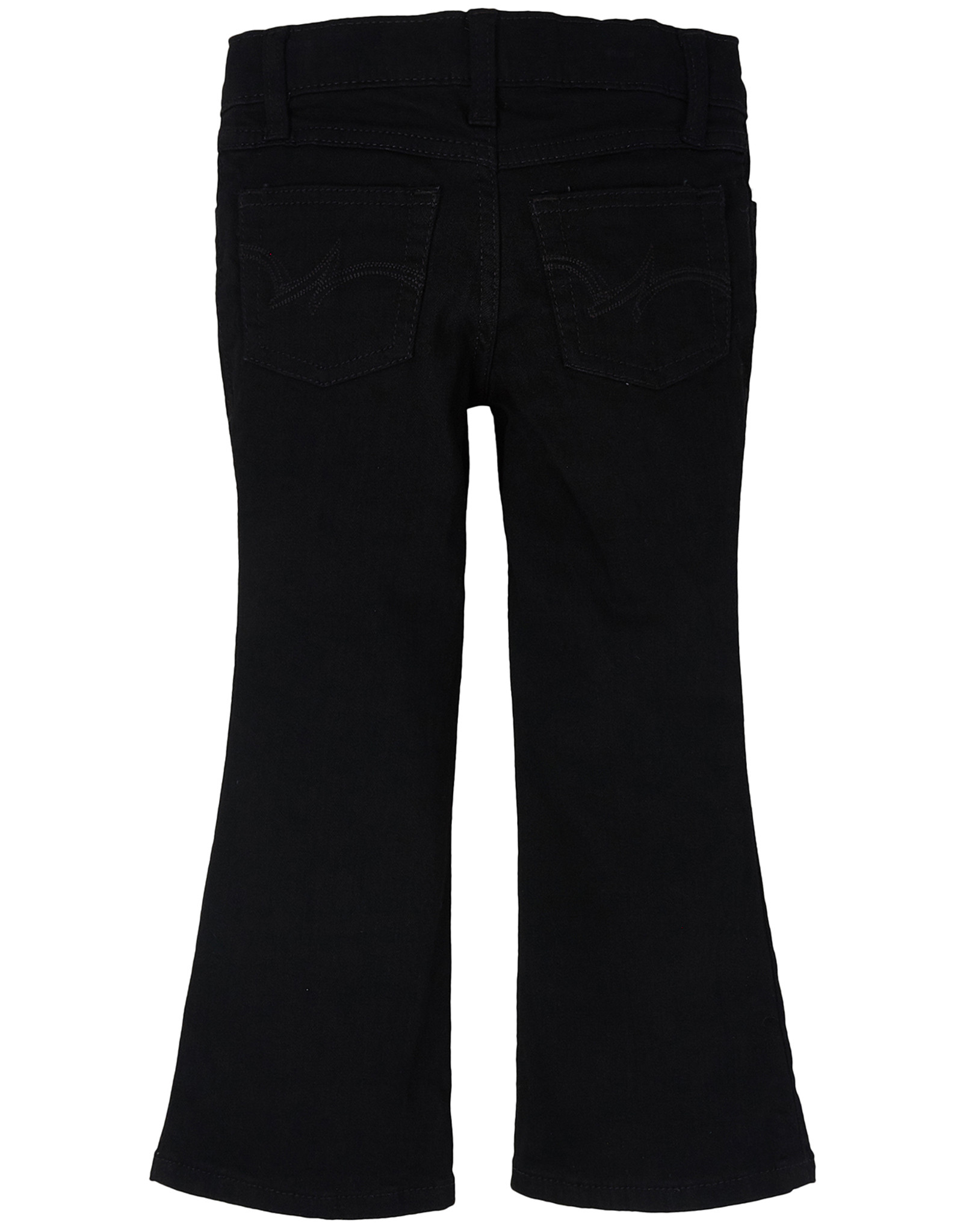Wrangler Girls' Boot Cut Stretch Low Rise Regular Fit Boot Cut Jeans (Sizes  4-14) - Black - Langstons