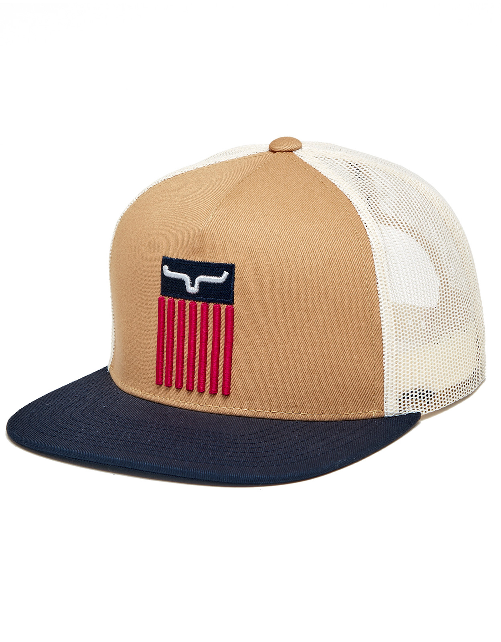 Kimes Ranch Cody Trucker Snapback Solid Logo Cap - Khaki