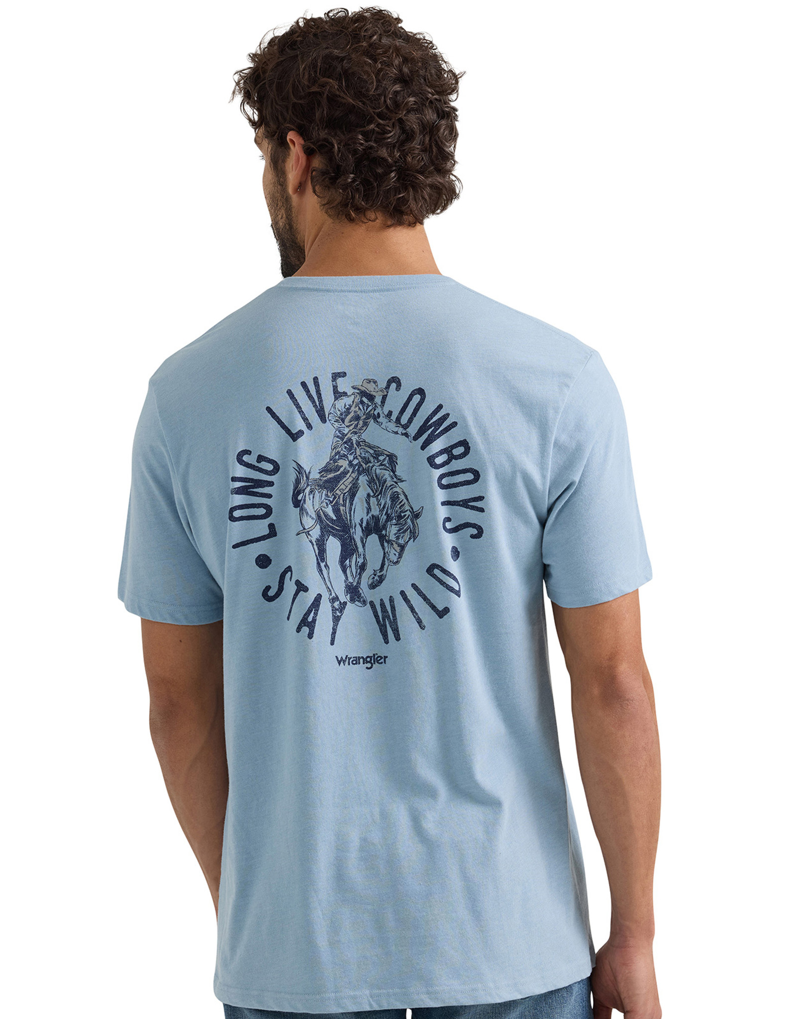 ◆Wrangler◆ Semi-over Surfing Cowboy Short Sleeve T-Shirt C Wrangler Men's
