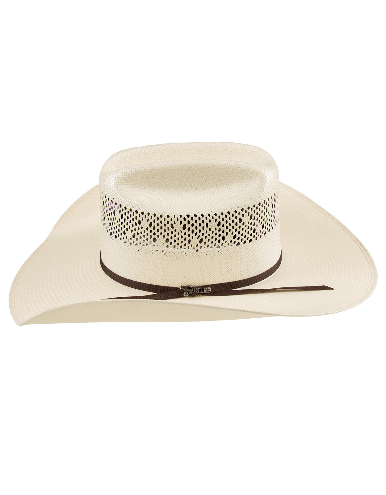 Twister 30X Shantung Straw Cattleman Crease Cowboy Hat - Natural