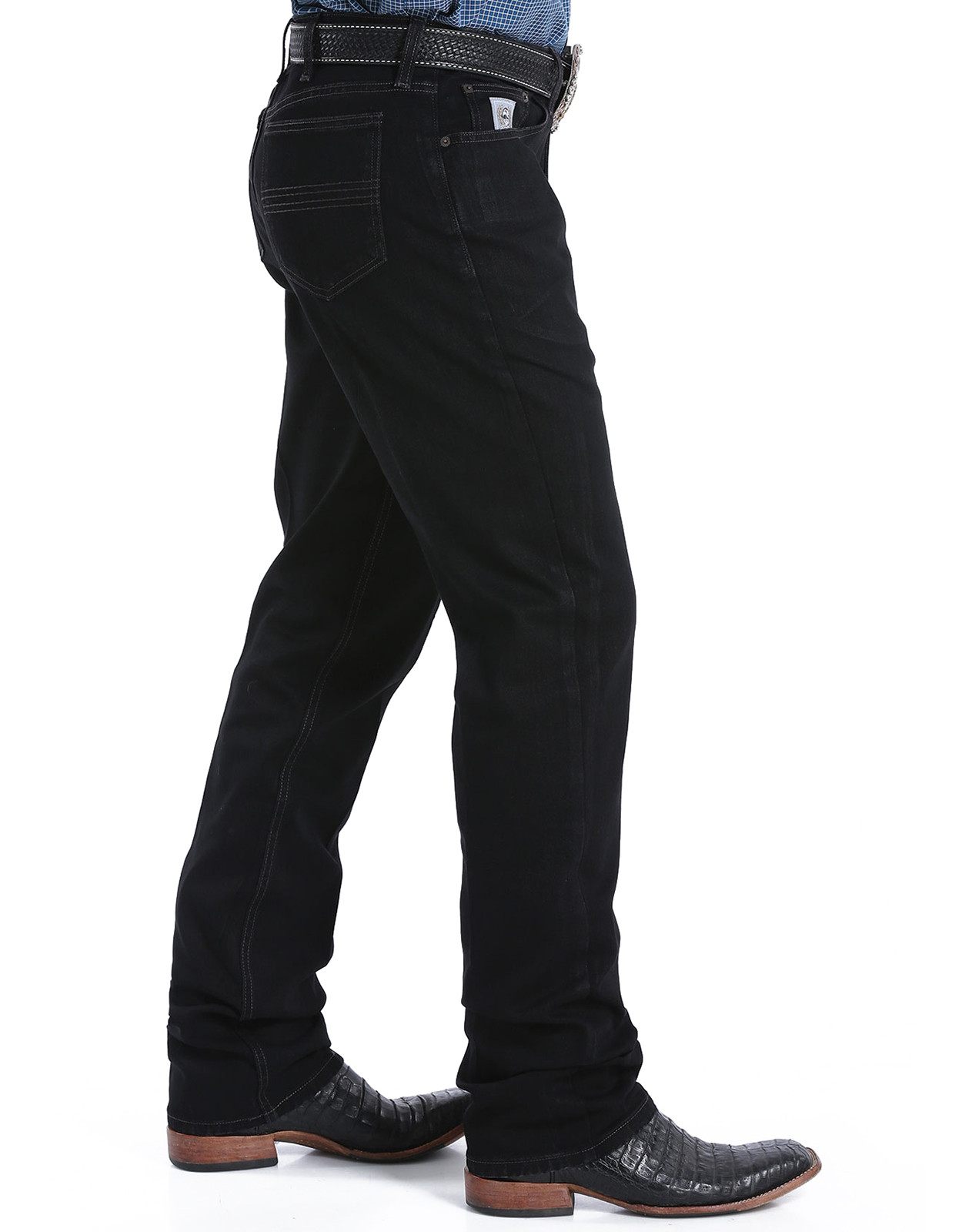 Cinch Men's Silver Label Stretch Mid Rise Slim Fit Straight Leg