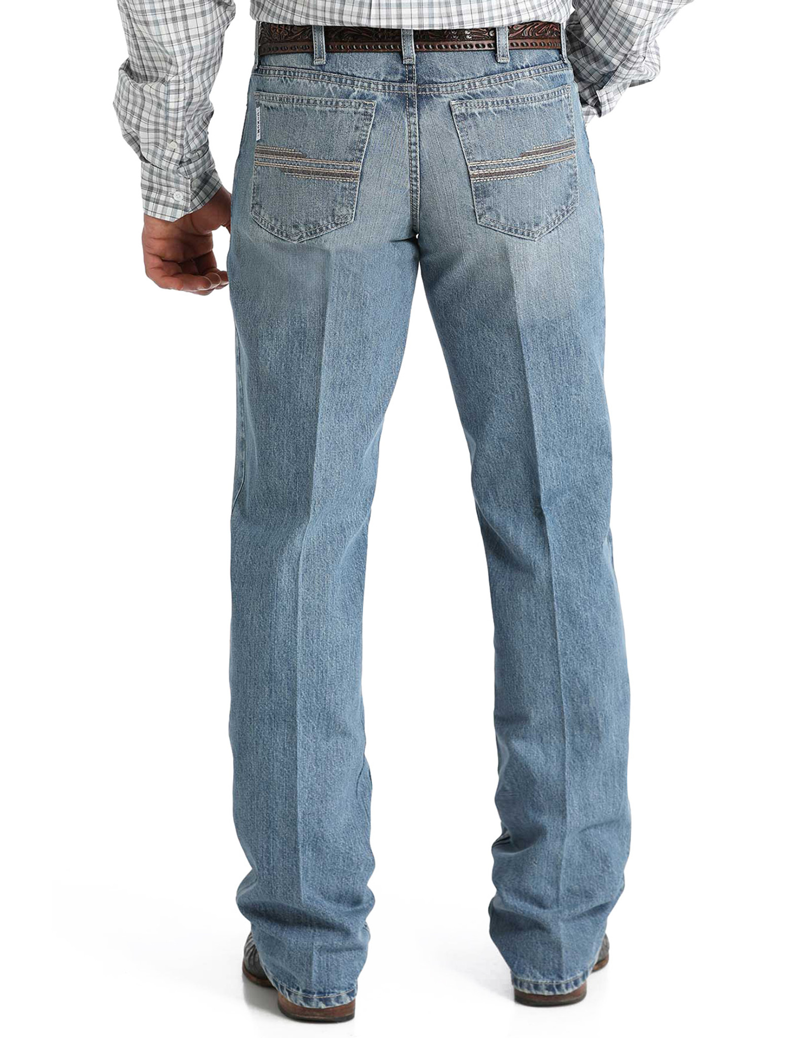 【COLOR iN ID】Mr Strap Jeans Cinch Men's White Label Mid Rise Relaxed Fit Straight Leg