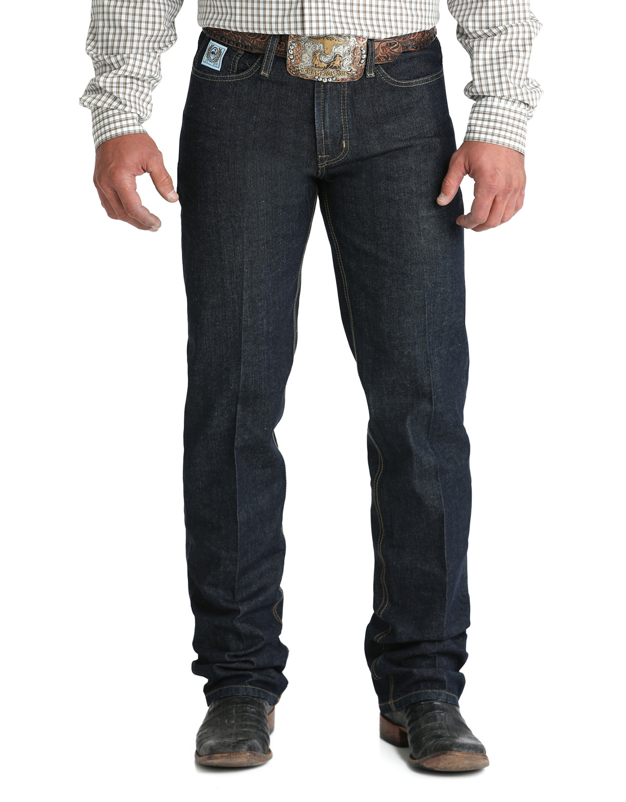Cinch Men's White Label Mid Rise Relaxed Fit Straight Leg Jean - Rinse