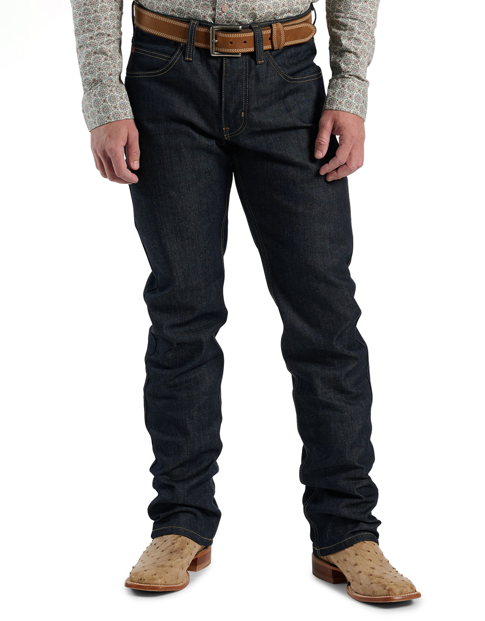 Justin Men's Classic J2 Slim Straight Stretch Low Rise Slim Fit Tapered Leg Jeans - Rigid Blue