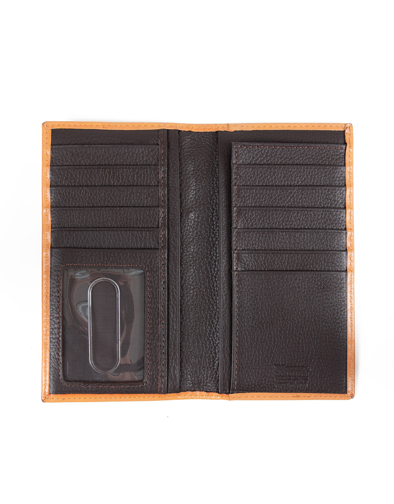 Nocona Men's Floral Embossed Rodeo Wallet - Tan/Blue
