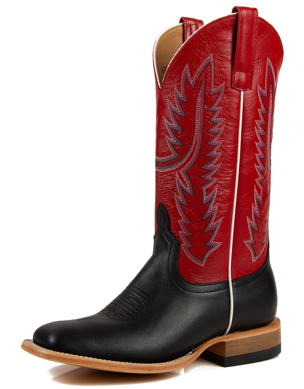 Horse Power Men's 13" Square Toe Boots - Black/Red