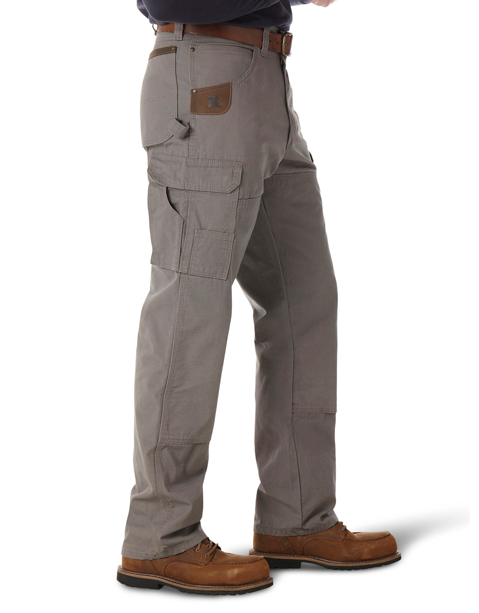 Wrangler Men's Riggs Ranger High Rise Relaxed Fit Tapered Leg Work Jeans - Slate