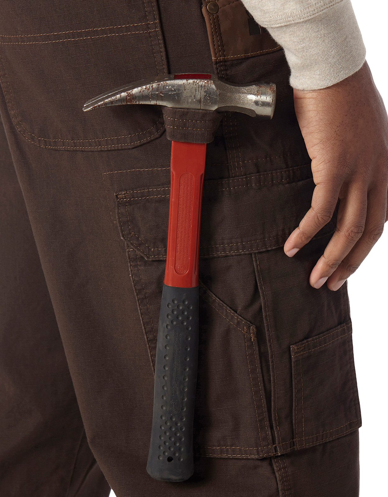 Wrangler Men's Riggs Ranger High Rise Relaxed Fit Tapered Leg Work Jeans - Dark Brown