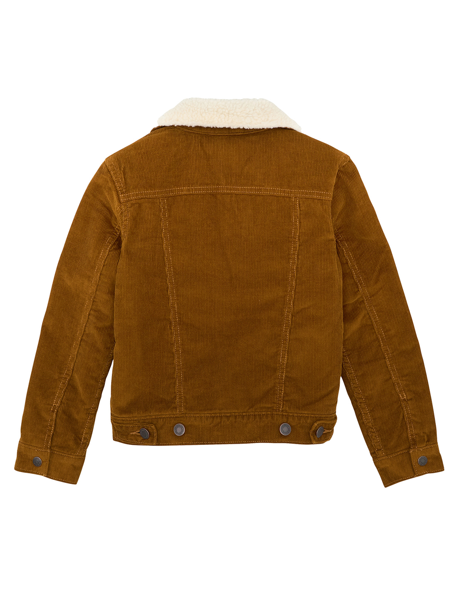 Wrangler Boys' Sherpa Lined Corduroy Button Down Jacket - Copper
