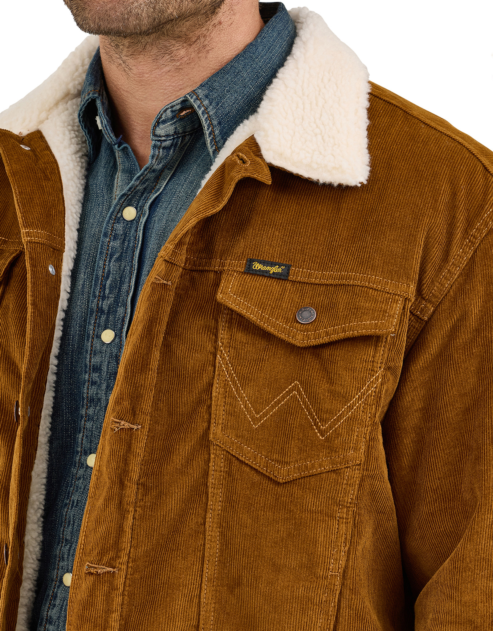 ＦＩＧＨＴＥＲＳｘＷｒａｎｇｌｅｒ　ＣＯＲＤＵＲＯＹ　ＷＲＡＮＧＥ　ＣＯＡＴ Wrangler Women's Western Sherpa Lined Corduroy Wrange Coat