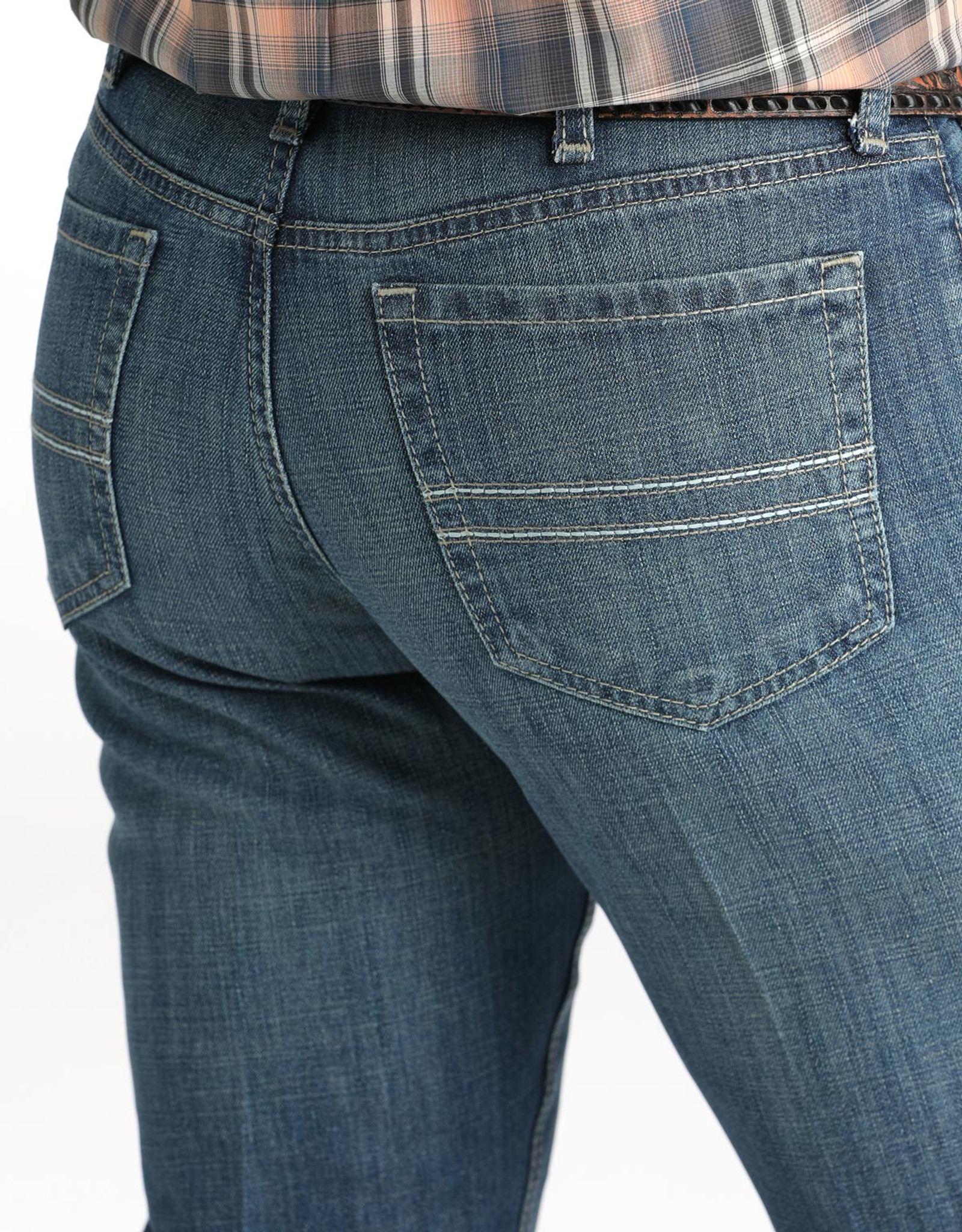 Cinch Men's Silver Label Mid Rise Slim Fit Straight Leg