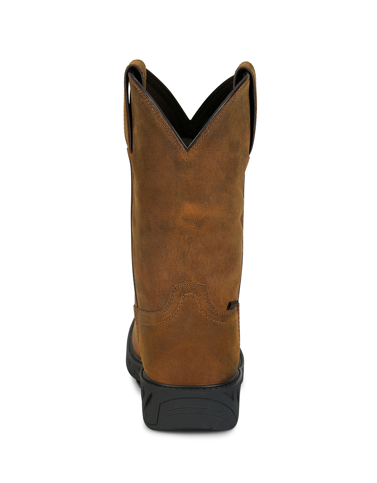 Justin Men's Prodigy Trencher Water Buffalo 11" Square Toe EH Waterproof Work Boots - Brown