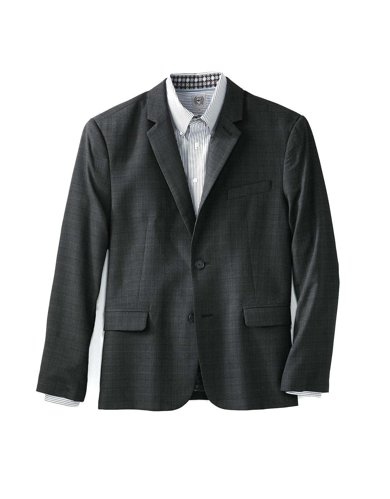 Cinch Men's Plaid Sport Coat - Charcoal Grey (Closeout)