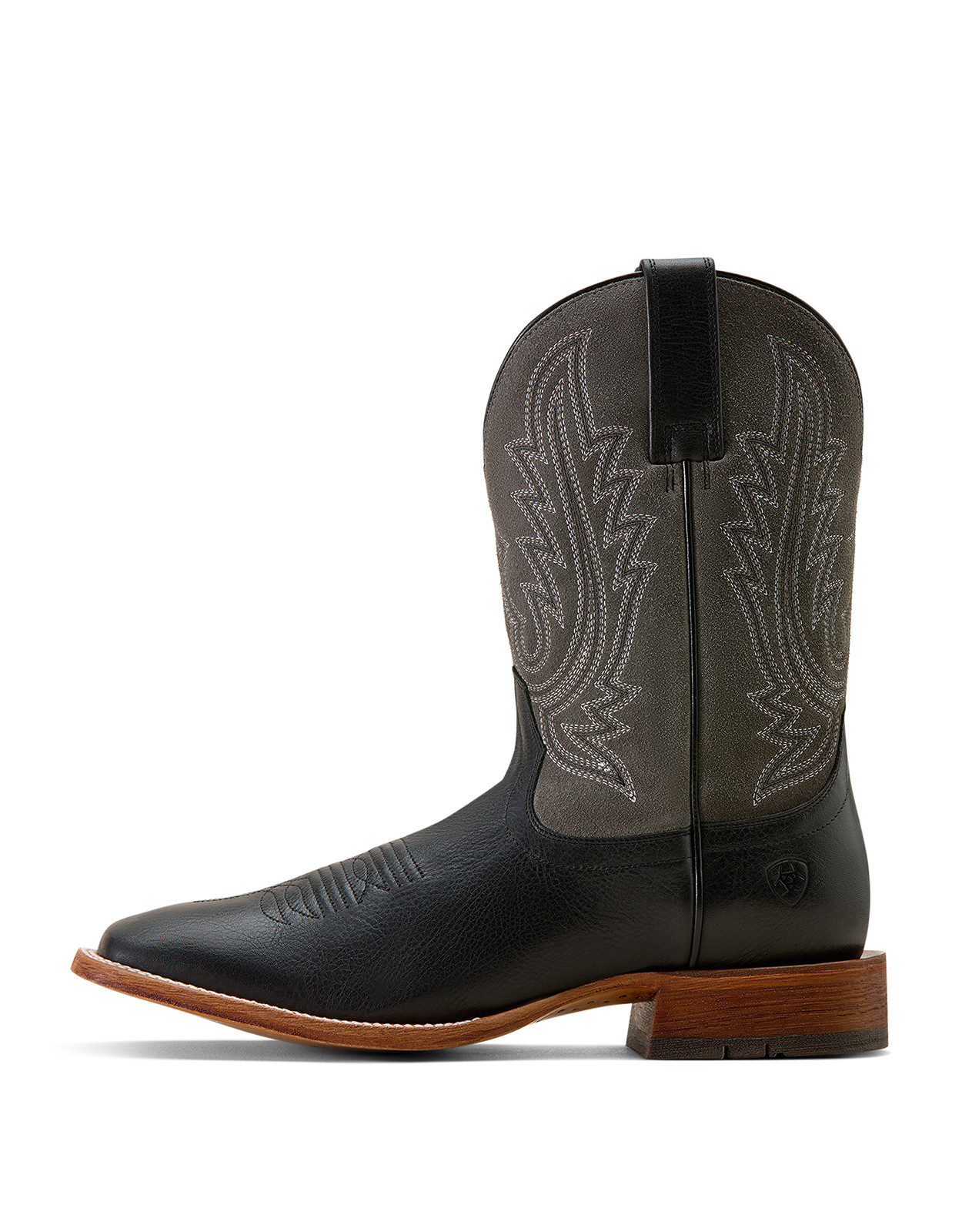 Ariat Men's Country Road 11" Wide Square Toe Boots - Black/Grey Suede