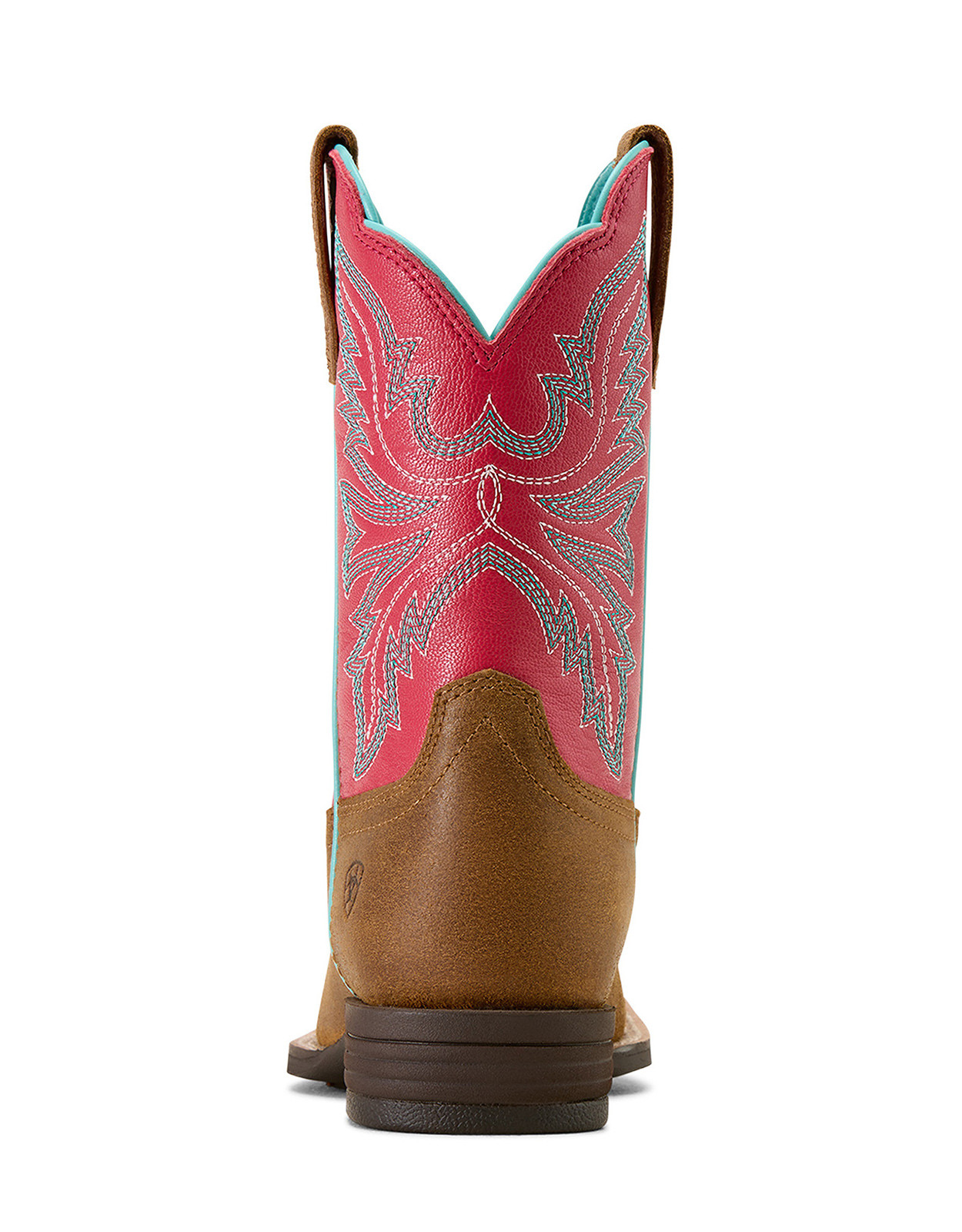 Ariat Kids' Westwood 8" Wide Square Toe Boots - Brown/Pink