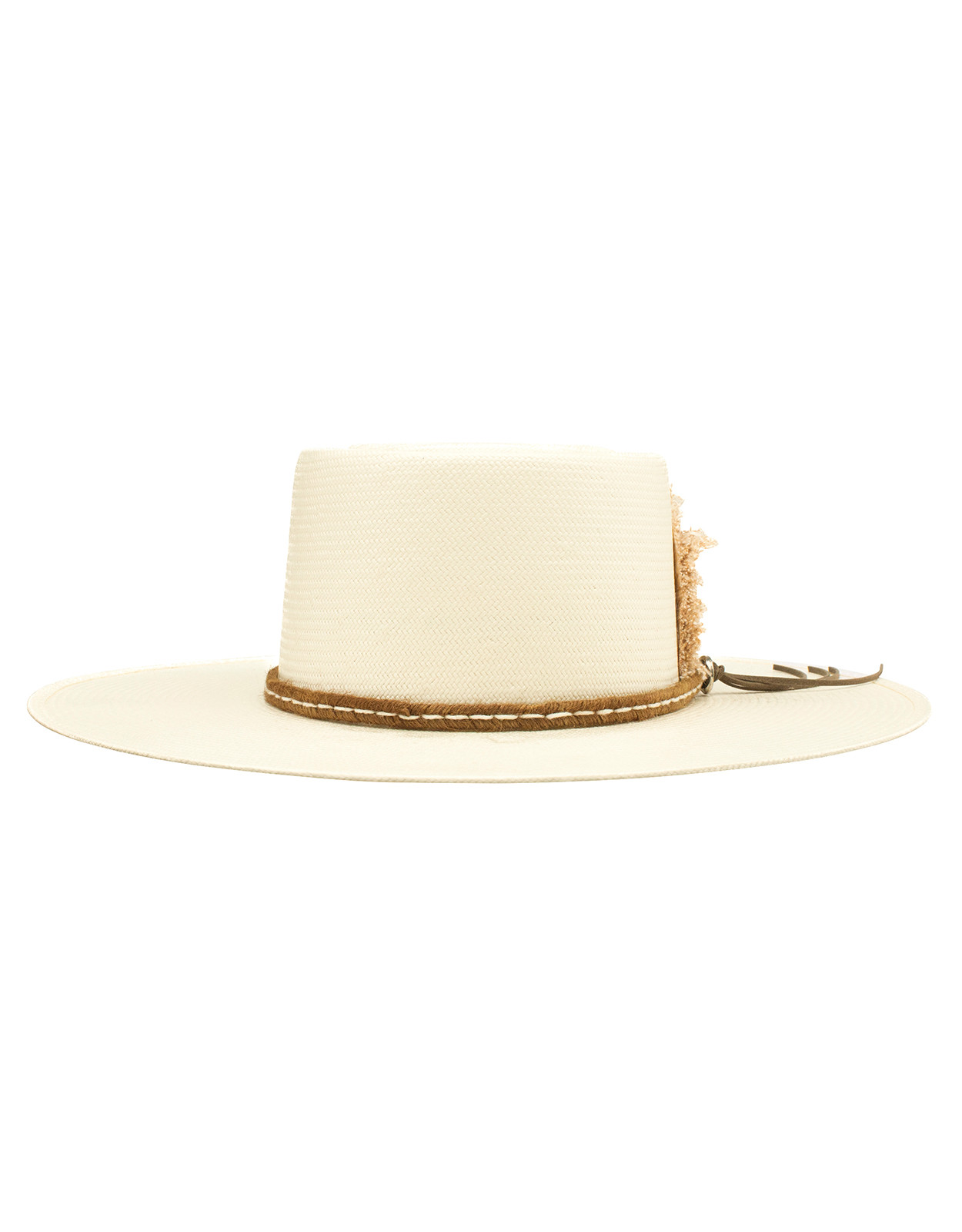 Stetson Women's Oasis Straw Telescope Crown Cowboy Hat - Natural