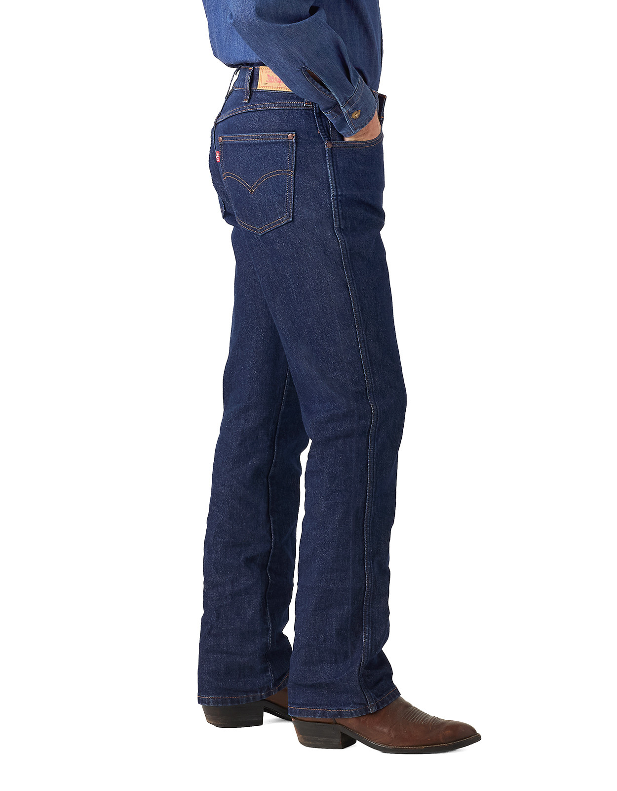 Levi's Men's 537 Western Bootcut Stretch Mid Rise Regular Fit Boot Cut Jeans - Rocky Rinse