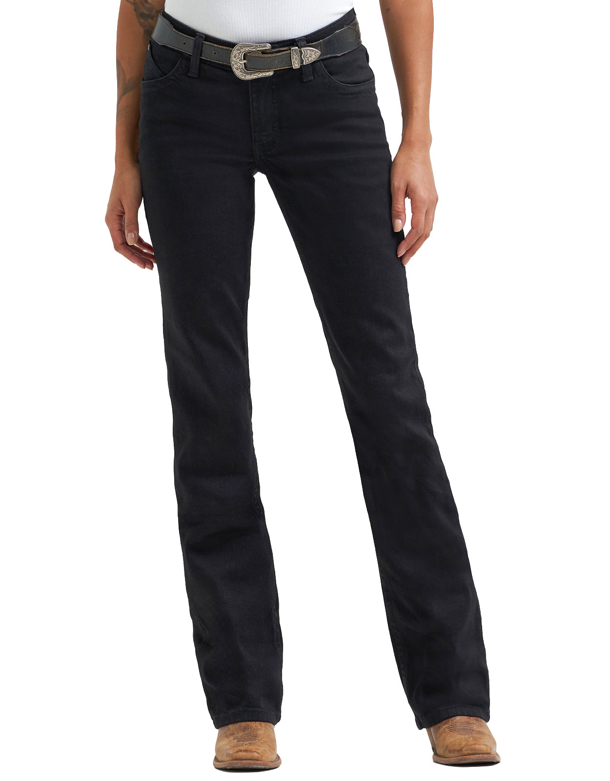 Wrangler Women's Willow Bootcut Stretch Mid Rise Slim Fit Boot Cut Jean - Molly
