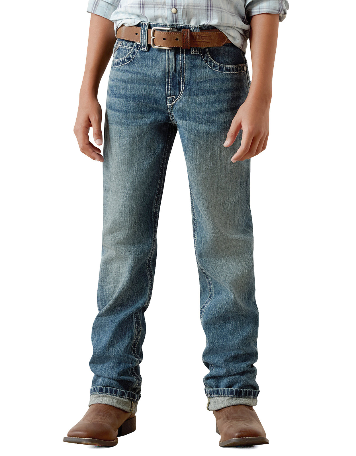 Ariat Boys' B5 Slim Low Rise Slim Fit Straight Leg Jeans - Dakota