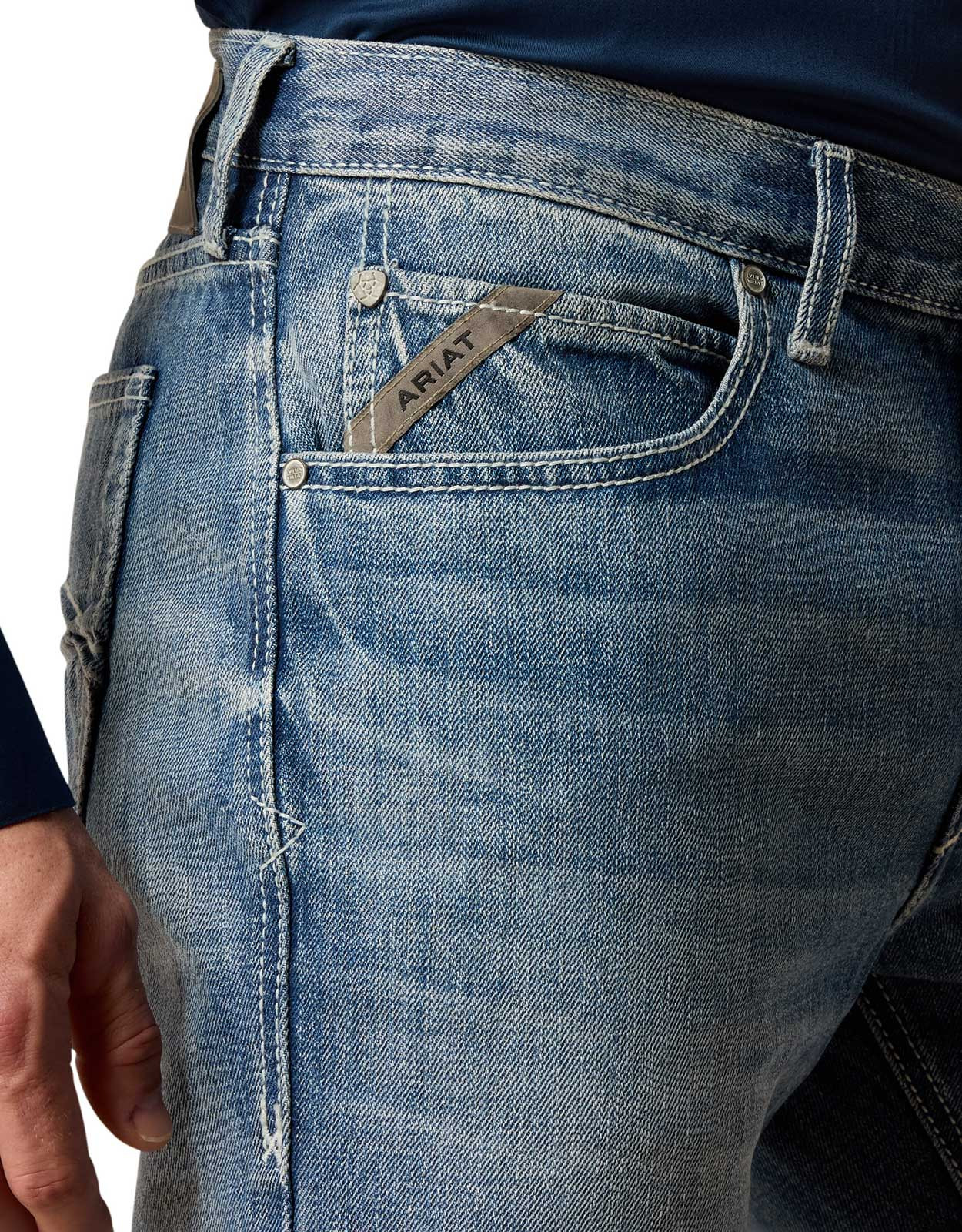 Ariat Men's M2 Traditional Relaxed Low Rise Relaxed Fit Boot Cut Jeans - Kash