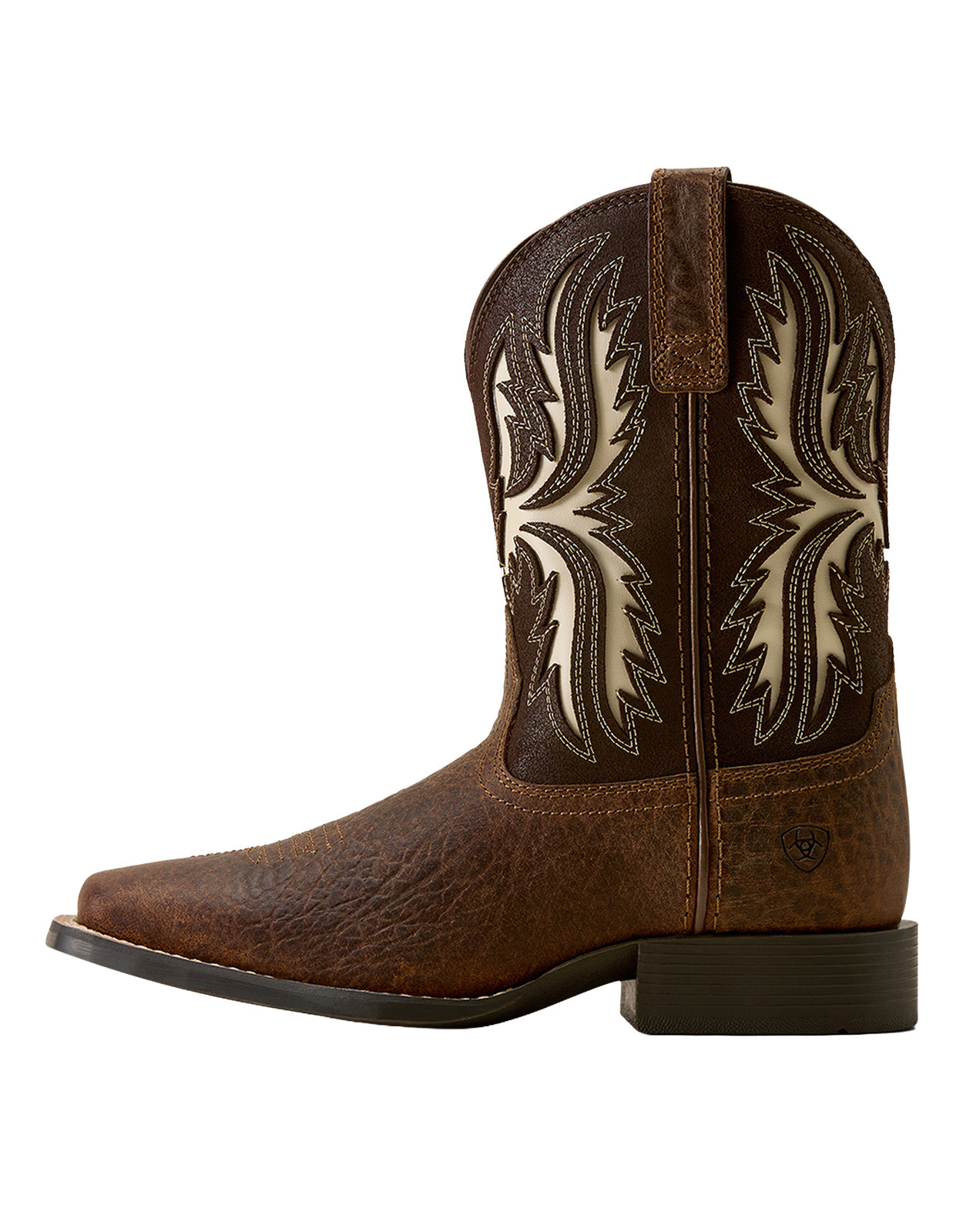 Ariat Kids' Driftwood 8" Wide Square Toe Cowboy Boots - Brown