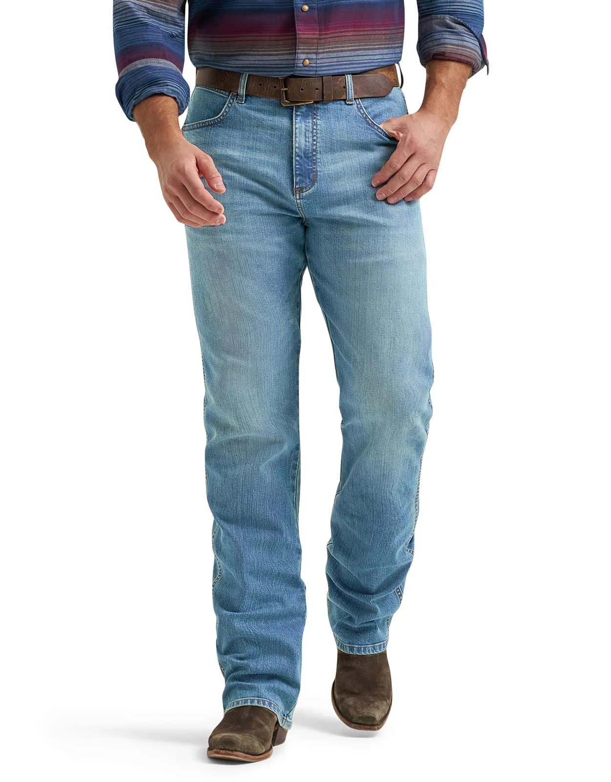 Wrangler Men's Retro Stretch Mid Rise Relaxed Fit Boot Cut Jeans - Bowden