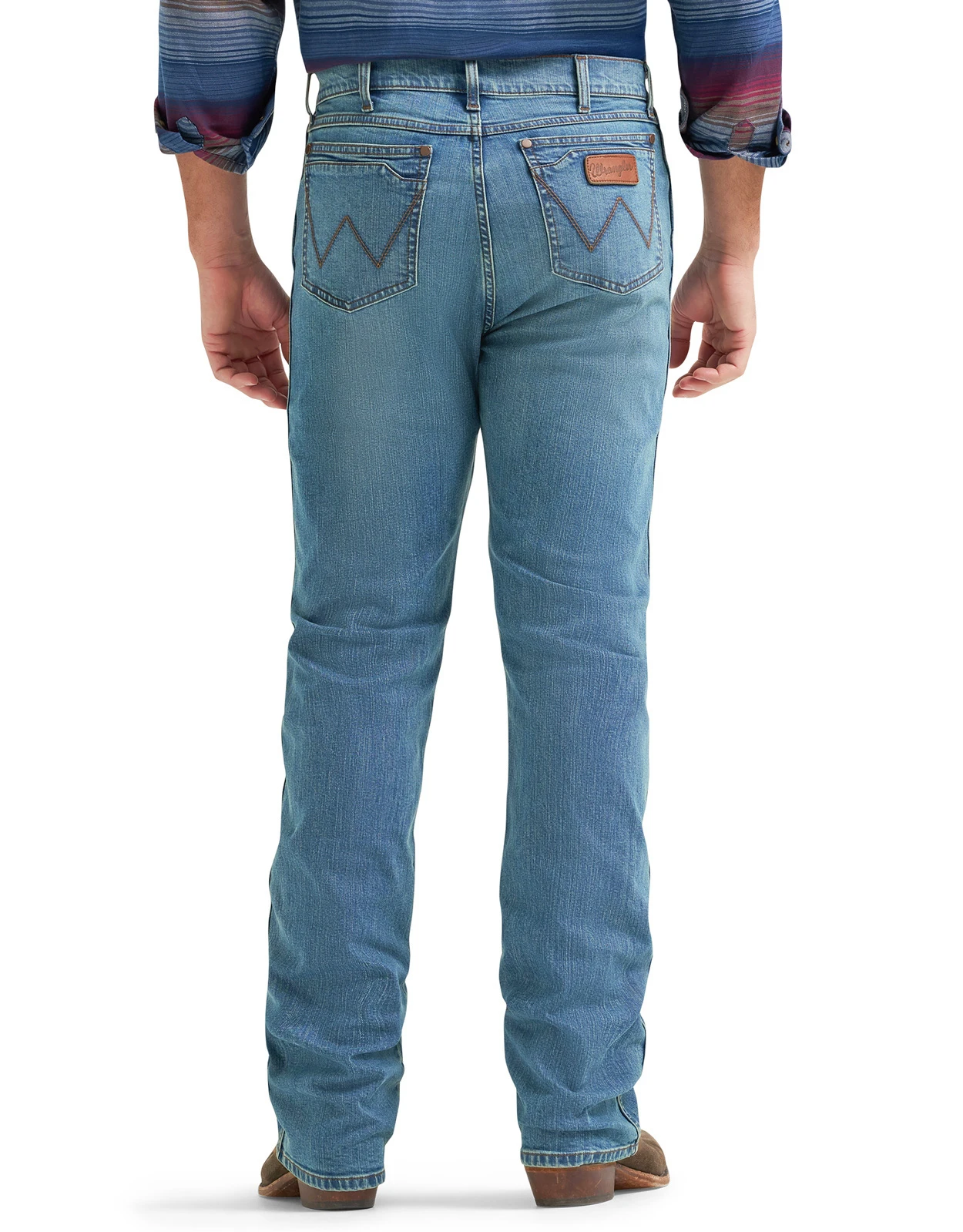 Wrangler Men's Retro Stretch Mid Rise Relaxed Fit Boot Cut Jeans - Bowden