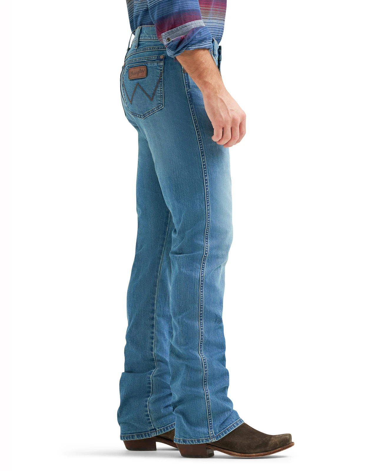 Wrangler Men's Retro Stretch Mid Rise Relaxed Fit Boot Cut Jeans - Bowden